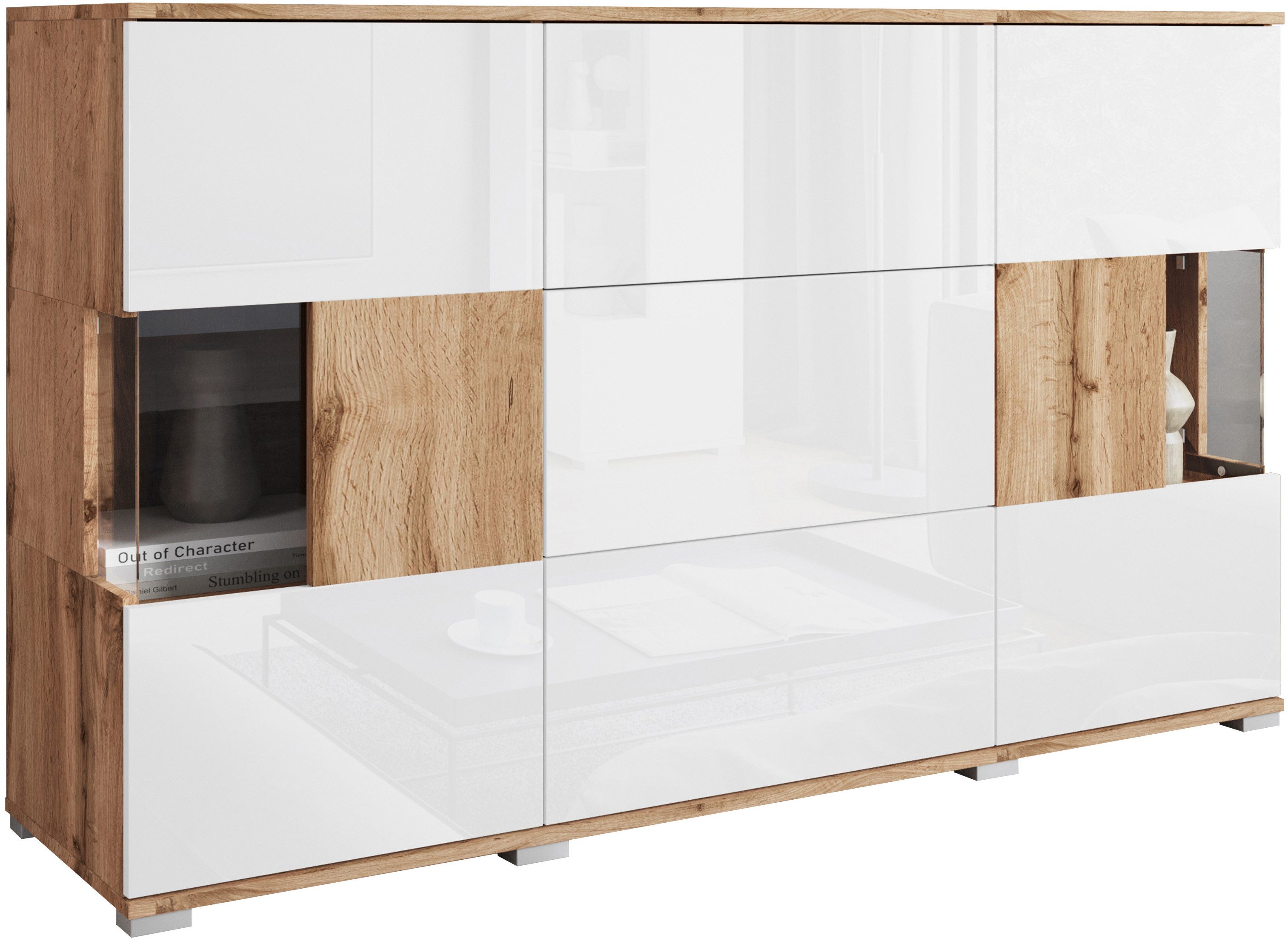 INOSIGN Sideboard "Kenia", (1 St.), Sideboard mit 3 Schubladen, 6 Fächern, günstig online kaufen