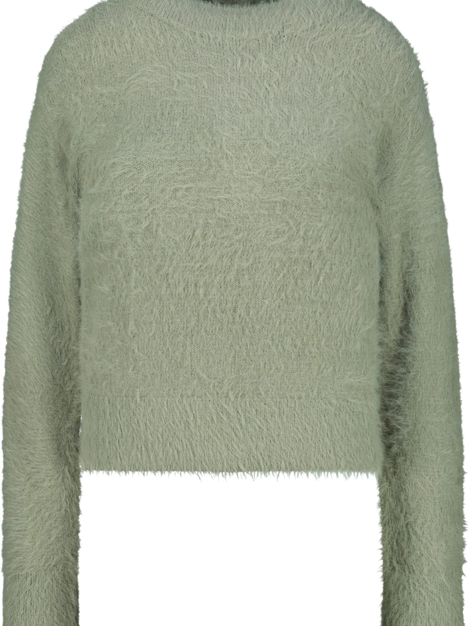 Monari Strickpullover grün,Casual,Polyamid,Unifarben,Stehkragen,Lang,Regular Fit