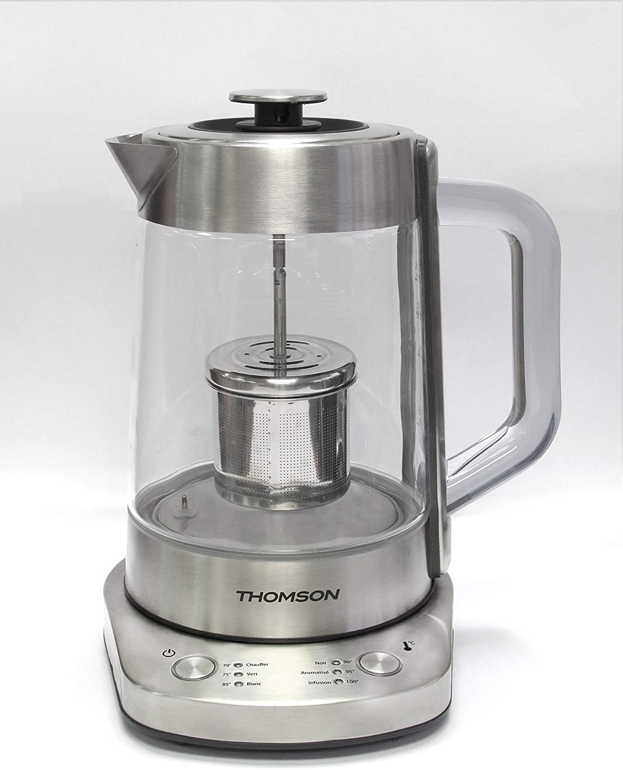 Thomson Kompakt-Küchenmaschine THOMSON Teekocher elektrisch (1,2 Liter) - elektrischer Teebereiter, 2000 W