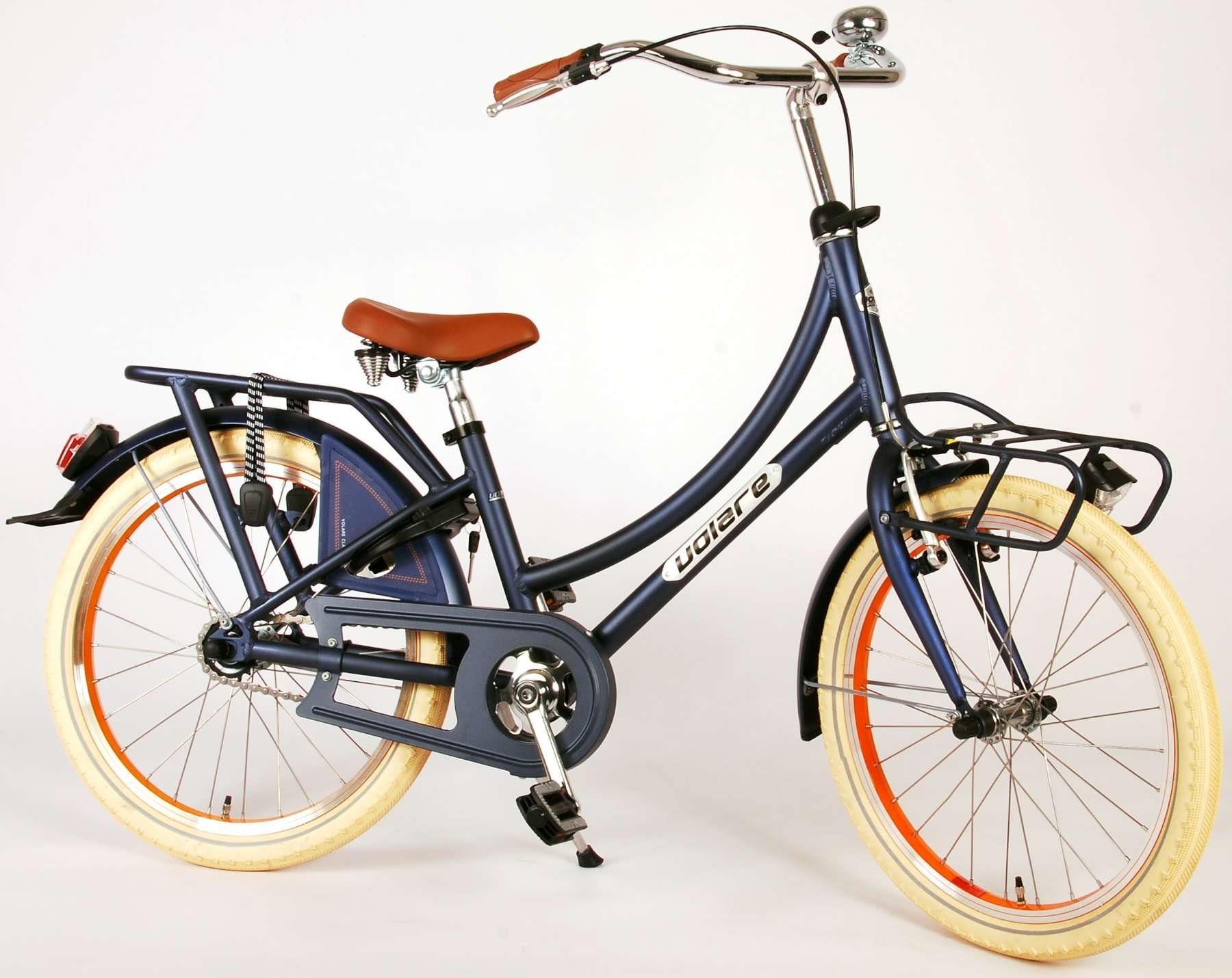 Volare Kinderfahrrad Classic Oma - Mädchen - 20 Zoll - bis 115 kg - Rücktrittbremse, 85% zusammengebaut, 6 - 8 Jahre, Luftbereifung