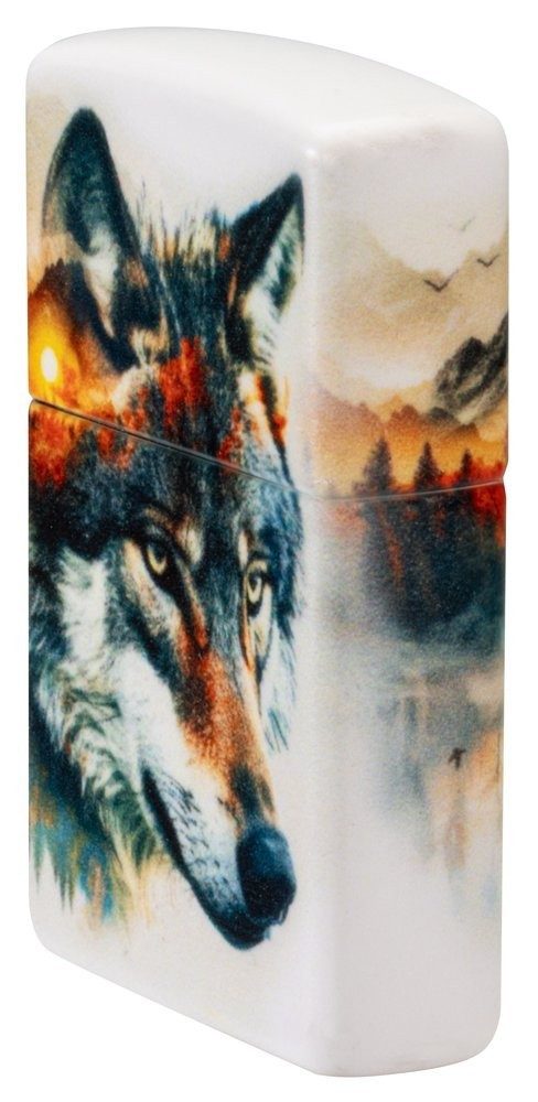 Zippo Feuerzeug 540°color Wolf Mountain and Sun, made in USA