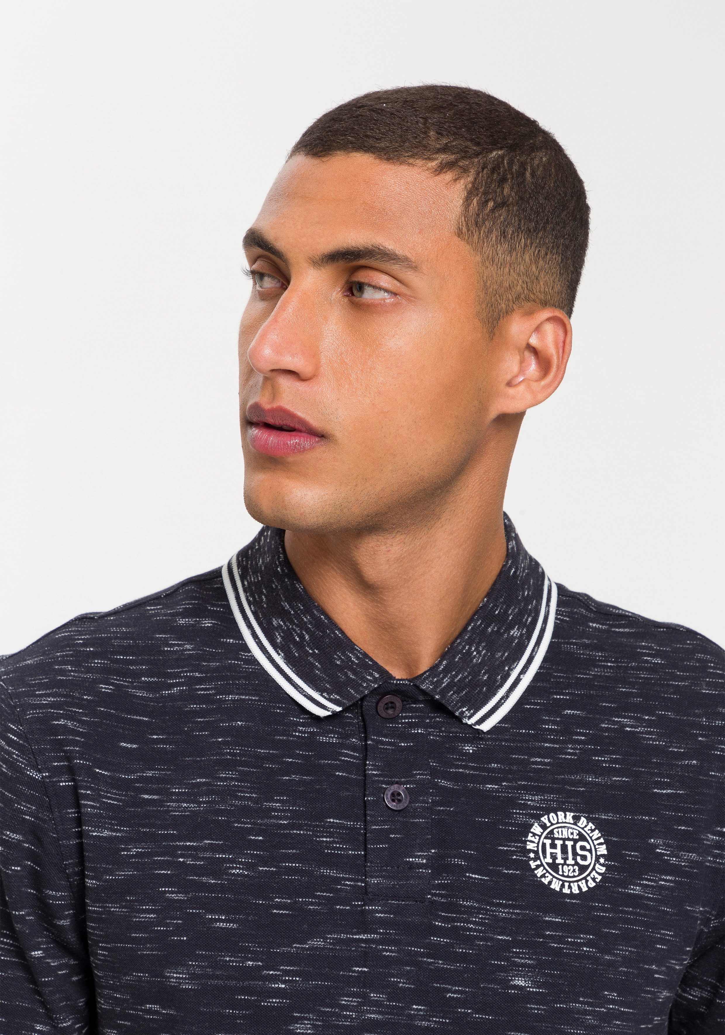 H.I.S Poloshirt kurzärmelig, schmal geschnitten, mit Polokragen – Bild 3 von 5