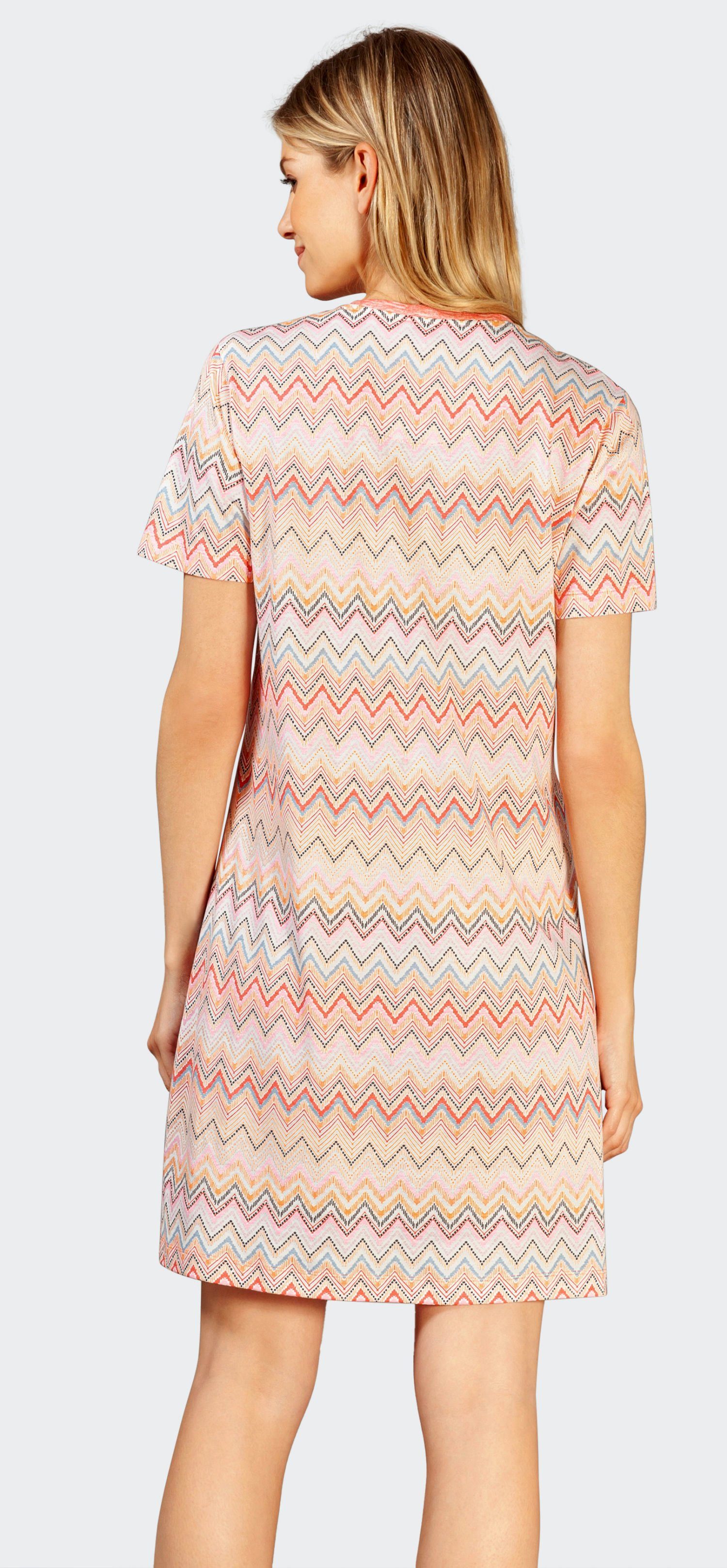 Hajo Nachthemd Damen Schlafshirt mit kurzem Arm (1-tlg) Sommerfarben