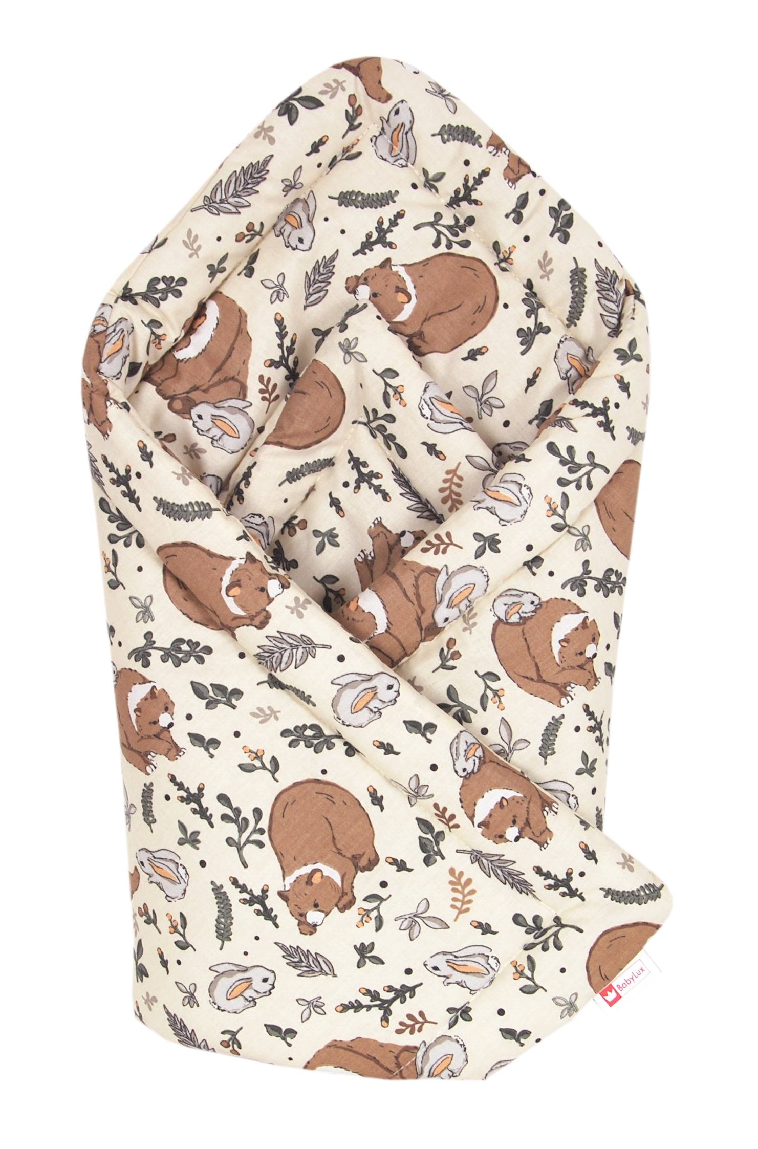 Babydecke BABYLUX Einschlagdecke BABYHÖRNCHEN 75x75cm Neugeborene