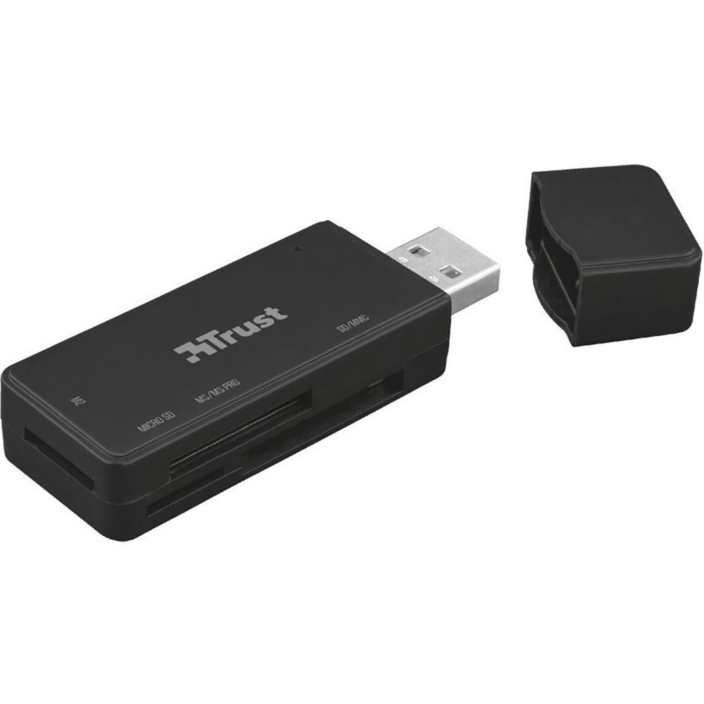 Speicherkartenleser Trust Nanga USB 3.1 Externer Speicherkartenleser USB 2.0 Schwarz