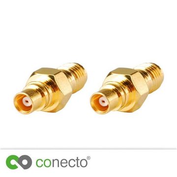 conecto conecto SMA-Adapter, MCX-Kupplung, SMA-Buchse ohne Pin auf MCX-Buchse SAT-Kabel