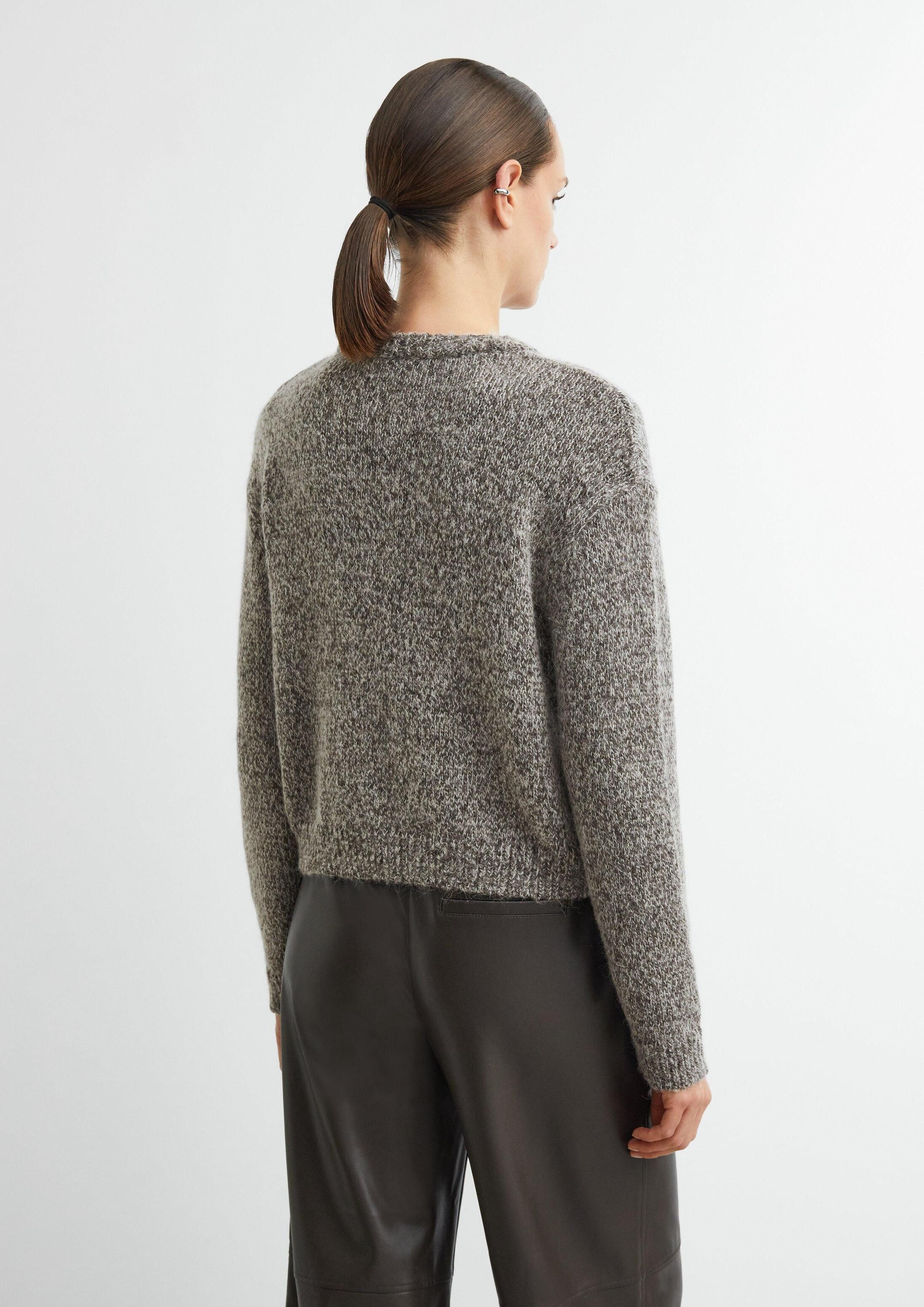 comma Cardigan Strickjacke Mouliné-Cardigan mit Zopfmuster – Bild 3 von 5