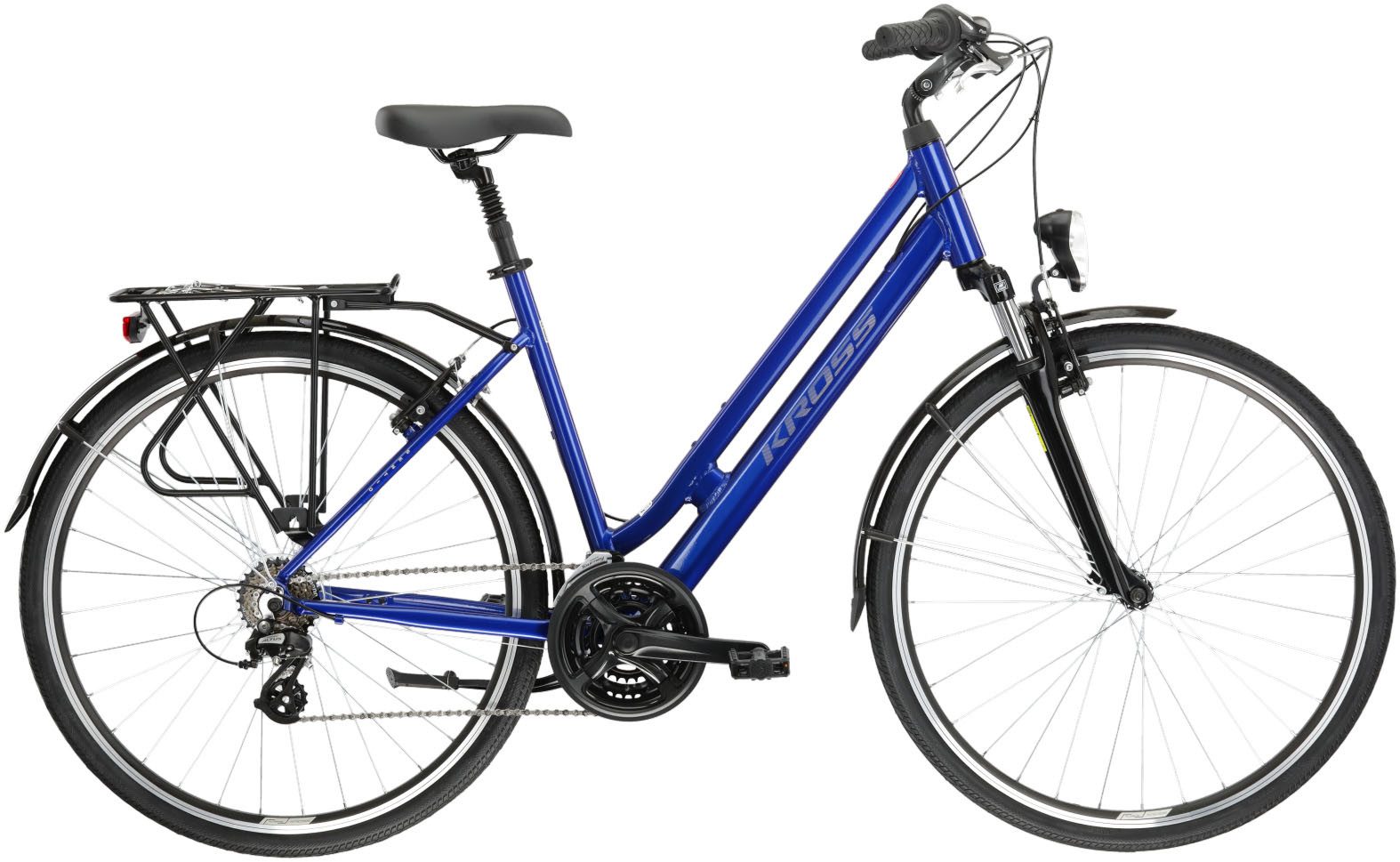 Kross Cityrad KROSS Citybike Sentio 2.0 blau 21 Gänge, 21 Gang Shimano ALTUS M310 Schaltwerk, Kettenschaltung