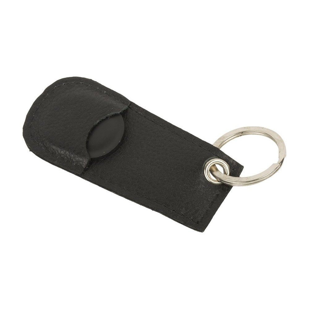 NO NAME Geldbörse Schlüsselanhänger Leder mit Einkaufschip schwarz (1-tlg)