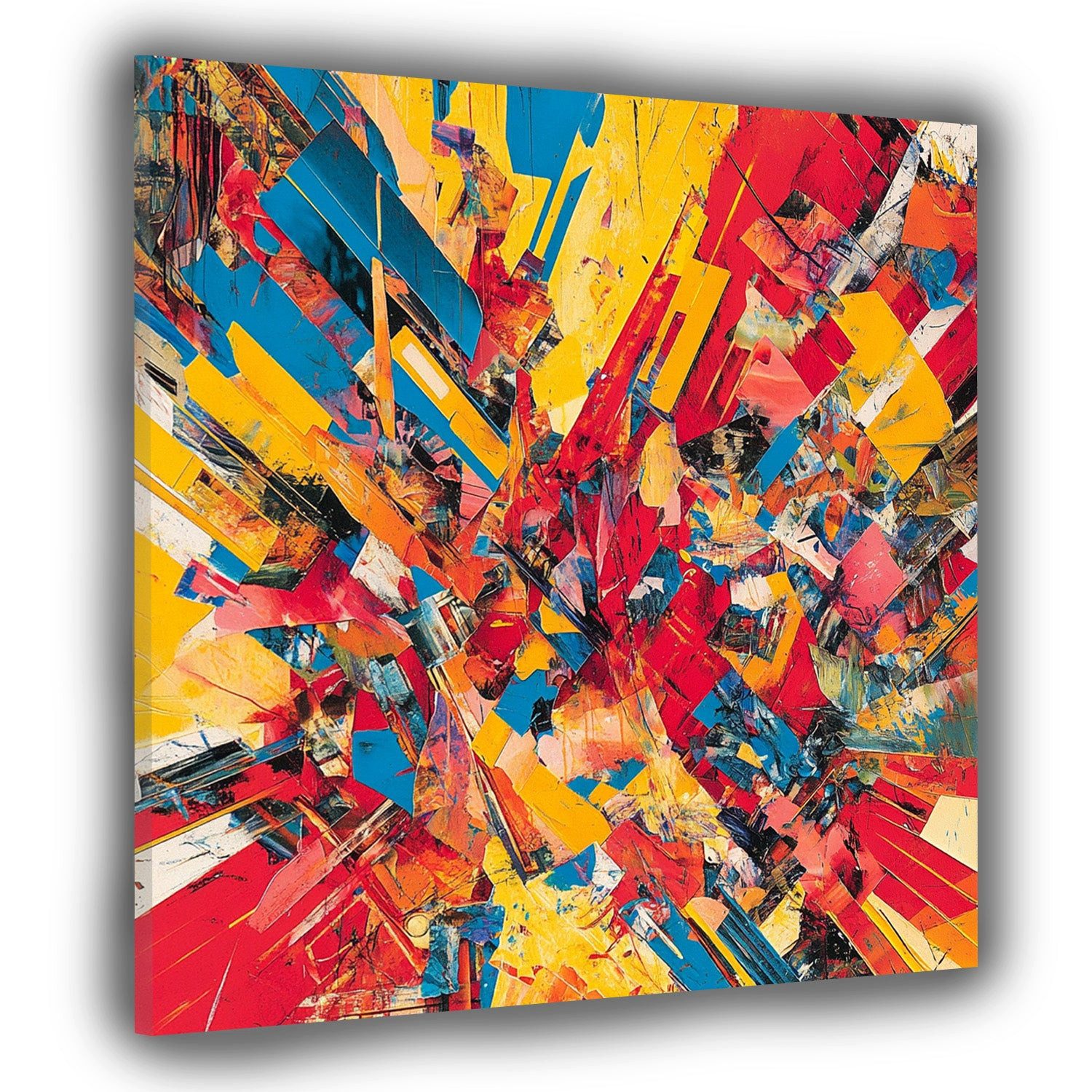 Artedinoi Leinwandbild Abstrakt dynamische Explosion Leinwandbild Wandbild Kunstdruck XL Wand, Dynamische Farbexplosion
