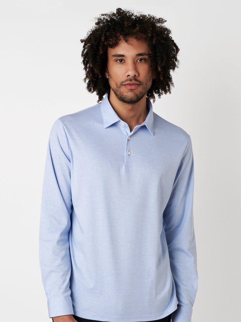 DESOTO Langarm-Poloshirt Jerseypolo Essential Kent langarm Flexibler Stretc günstig online kaufen