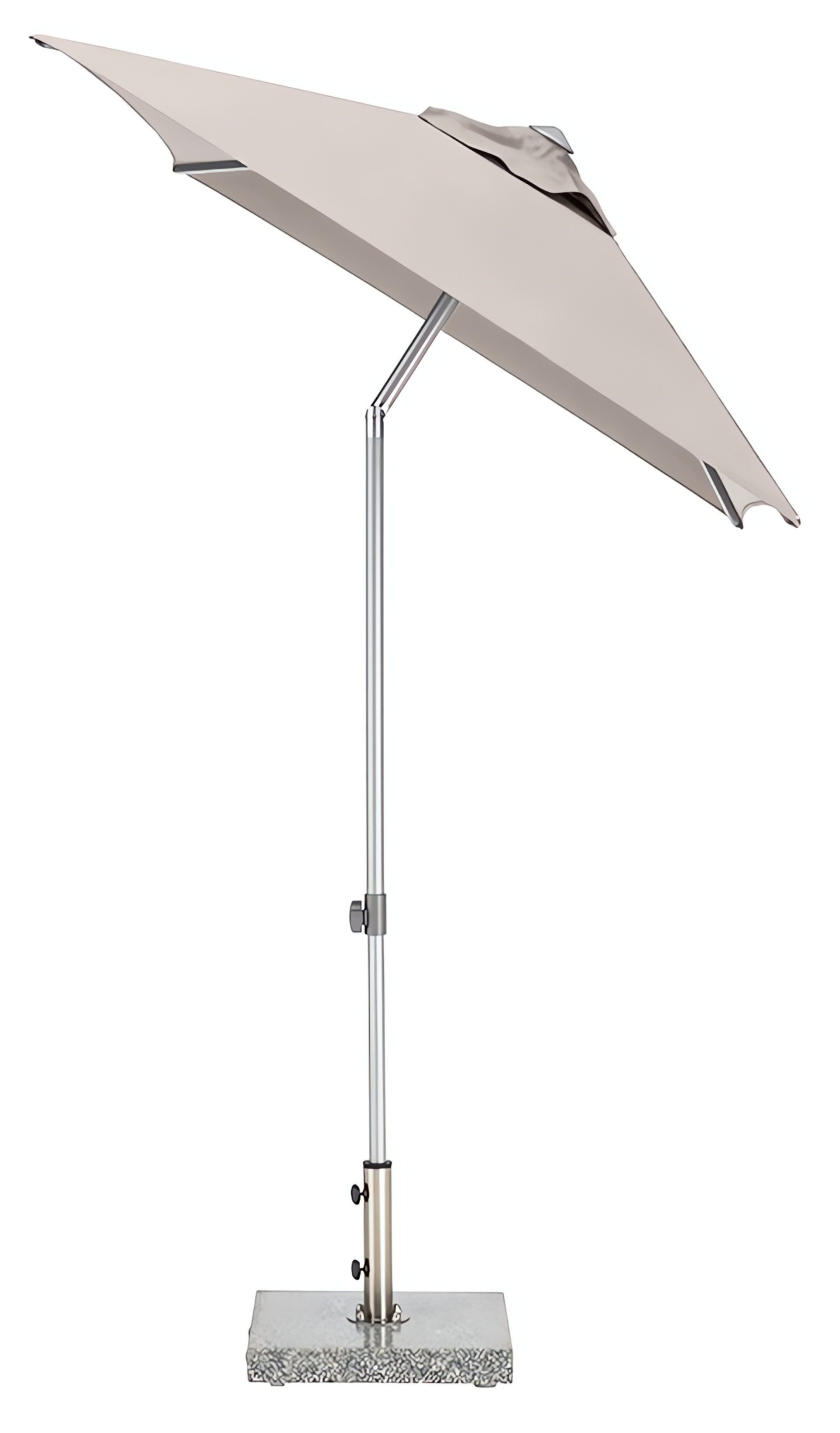 KETTLER Sonnenschirm EASY PUSH Stockschirm, 150cm x 210 cm, UPF 50+, mit PU-Beschichtung