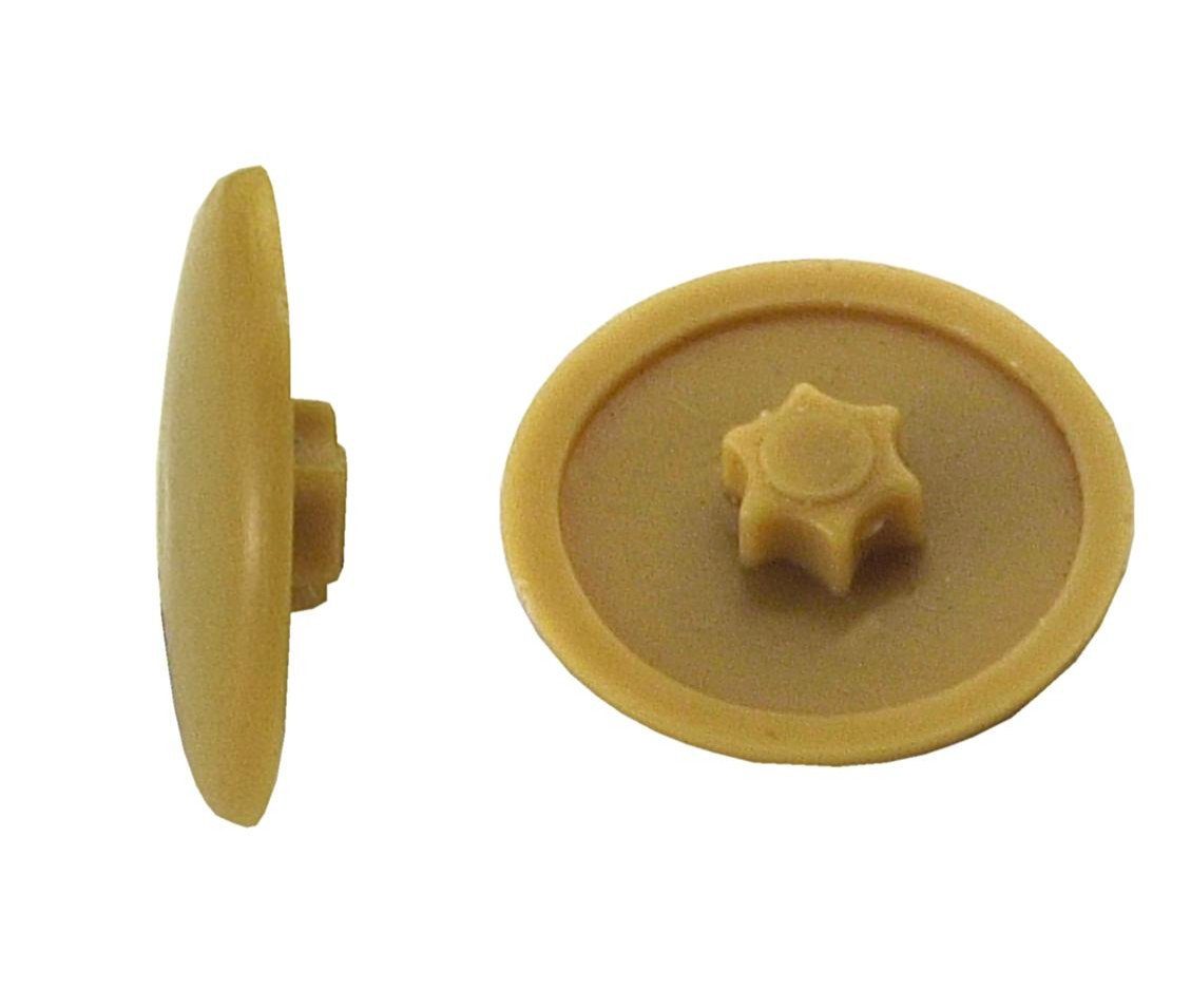 Connex Abdeckkappe Abdeckkappen Ø 12 mm für TX 10 Schrauben hellbraun