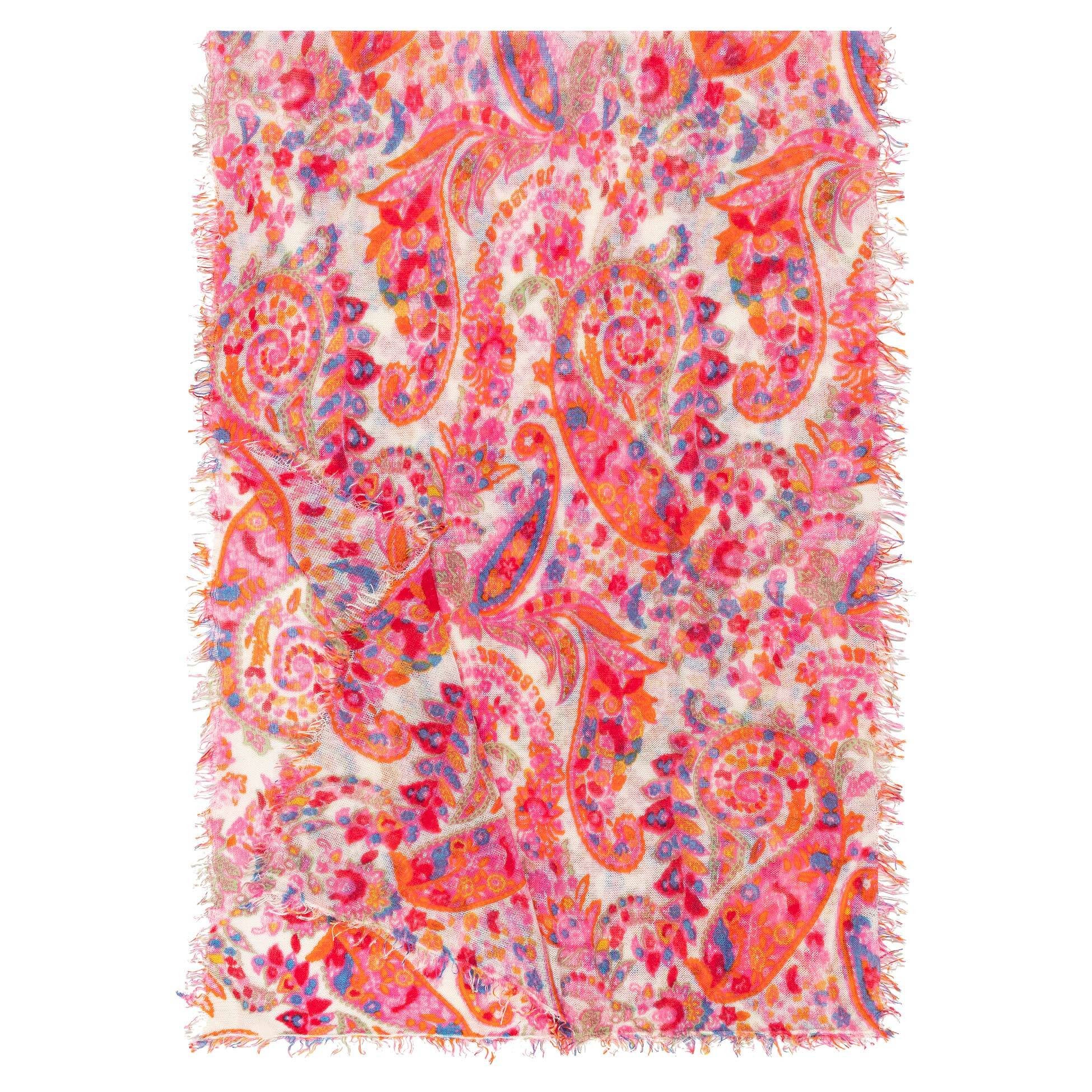 Roeckl Schal PAISLEY CASHMERE, Weicher leichter Kaschmirfoulard