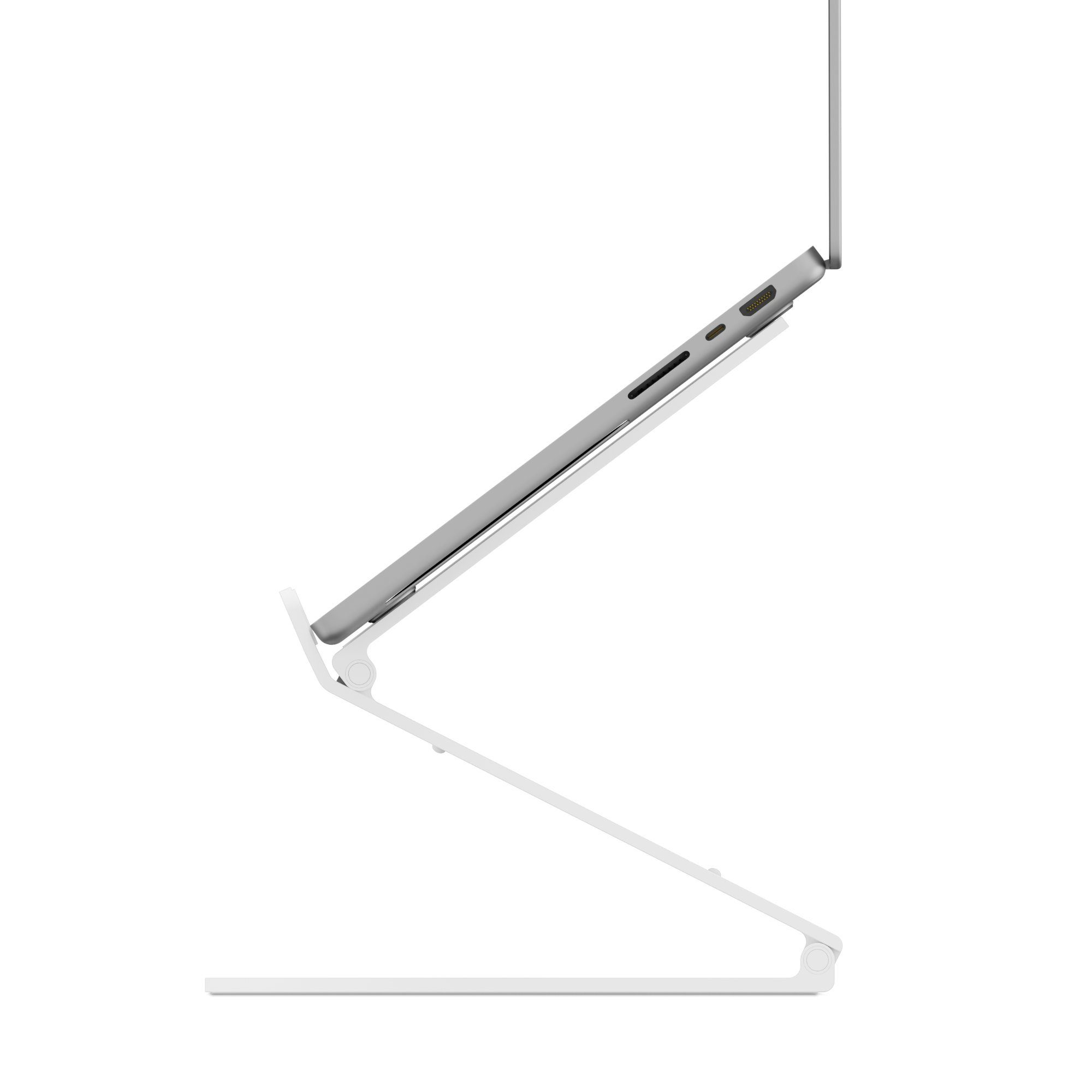 South Notebooks MacBook, 22 (Universal Aluminum Stand Twelve Flex Laptop-Ständer, Weiß Zoll) bis justierbarer für - Curve