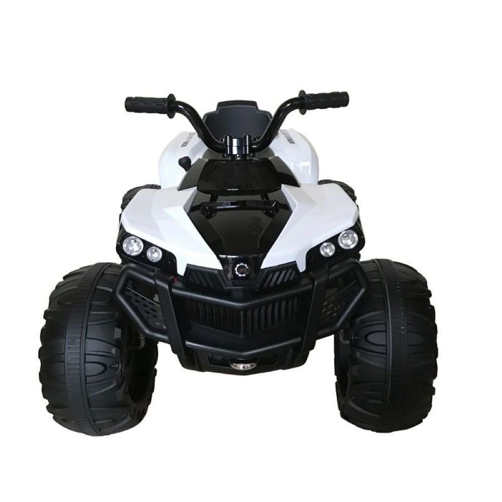ES-Toys Elektro-Kinderquad Elektro Kinderquad S888 Musik, Belastbarkeit 30 kg, weiss, Musikfunktion, 2x 25W Motoren, 12V 7Ah Akku