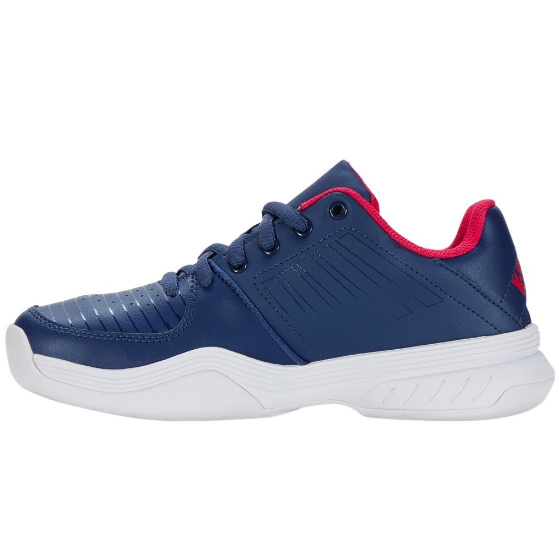 K-Swiss Performance Court Express Indoor/Carpet/Teppich opalblau/weiss Kinder Tennisschuh