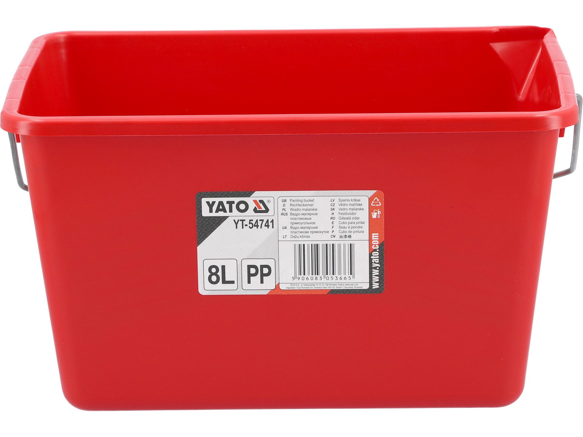 TRIZERATOP Baueimer Malereimer mit Literskala 8 - 19L, (Maler-Eimer 8 l aus stabilem PP mit Skala, Maler-Eimer 8 l aus stabilem PP mit Skala)