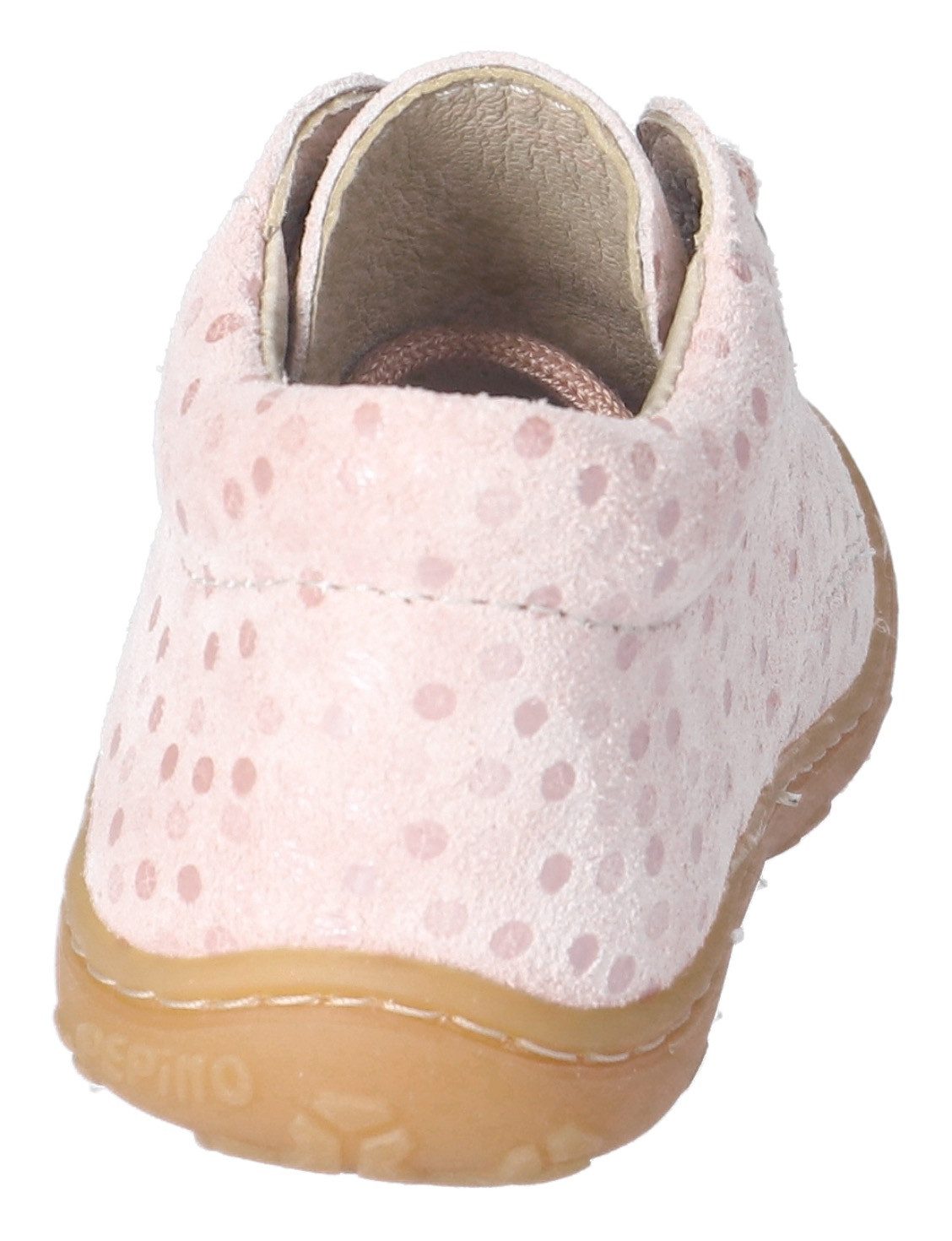 PEPINO by RICOSTA DOTS, WMS: mittel Lauflernschuh Schnürschuh m. Weiten-Meßsystem, Leder, Größenschablone zum Download