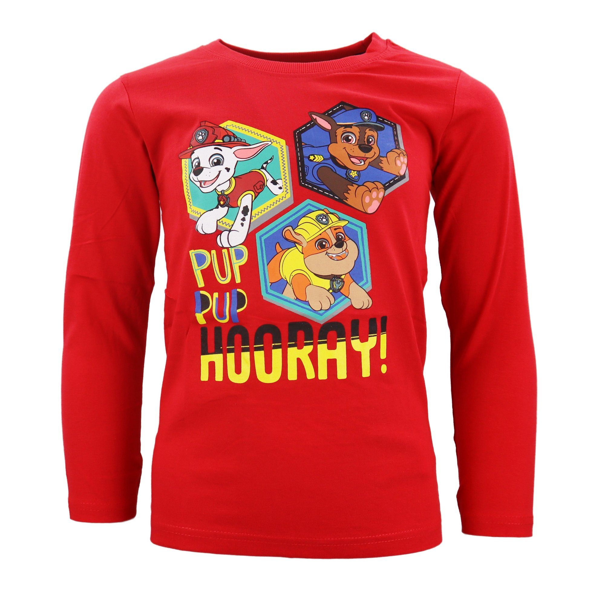 Langarmshirt Paw Patrol Chase Ruble Marshall Jungen Kinder Shirt