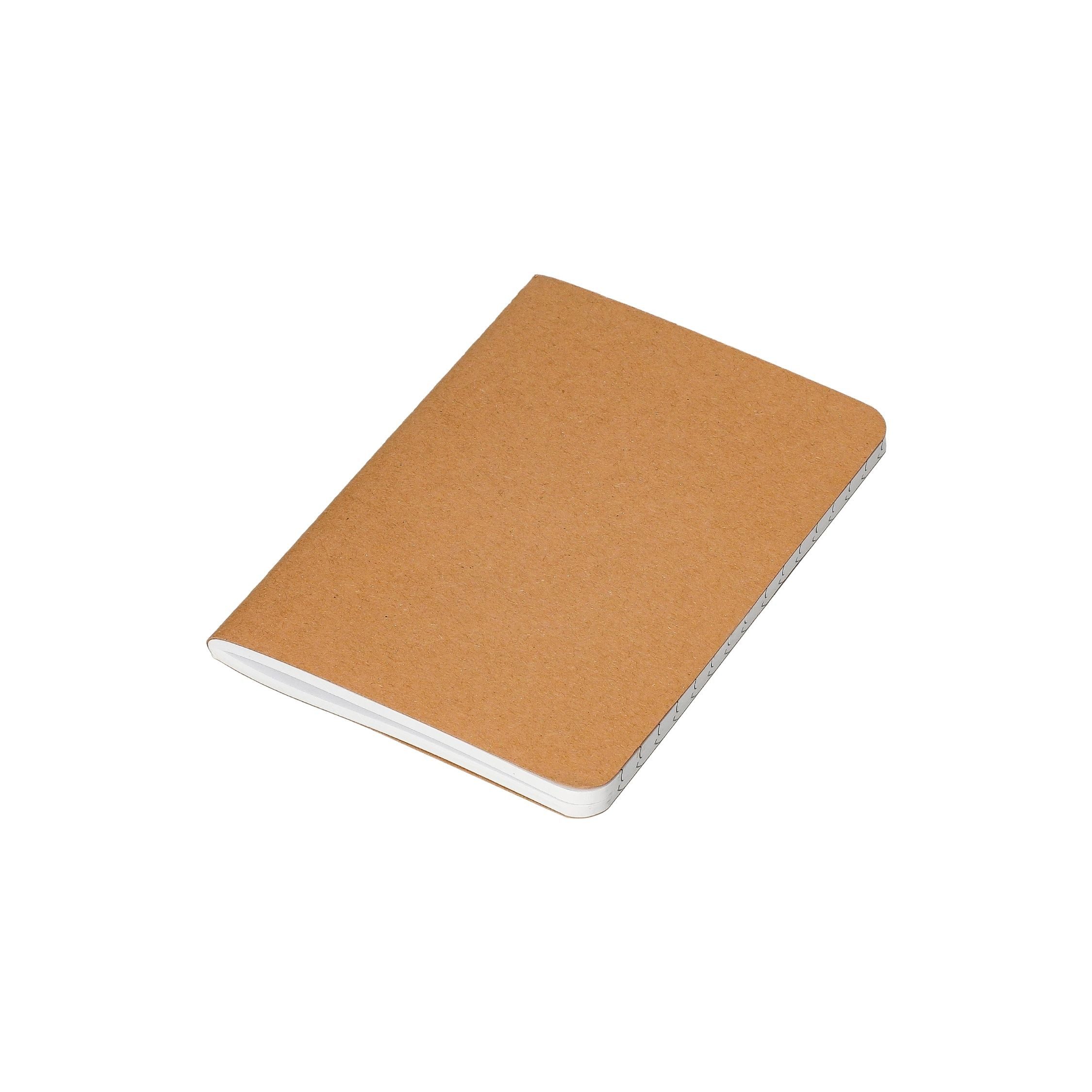 elasto Notizbuch Notizbuch A5 liniert Tagebuch aus Kraftpapier braun