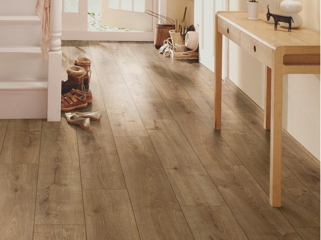 KRONO Designboden KronoFlooring Designboden Organic Clever Eiche Braun Landhausdiele...