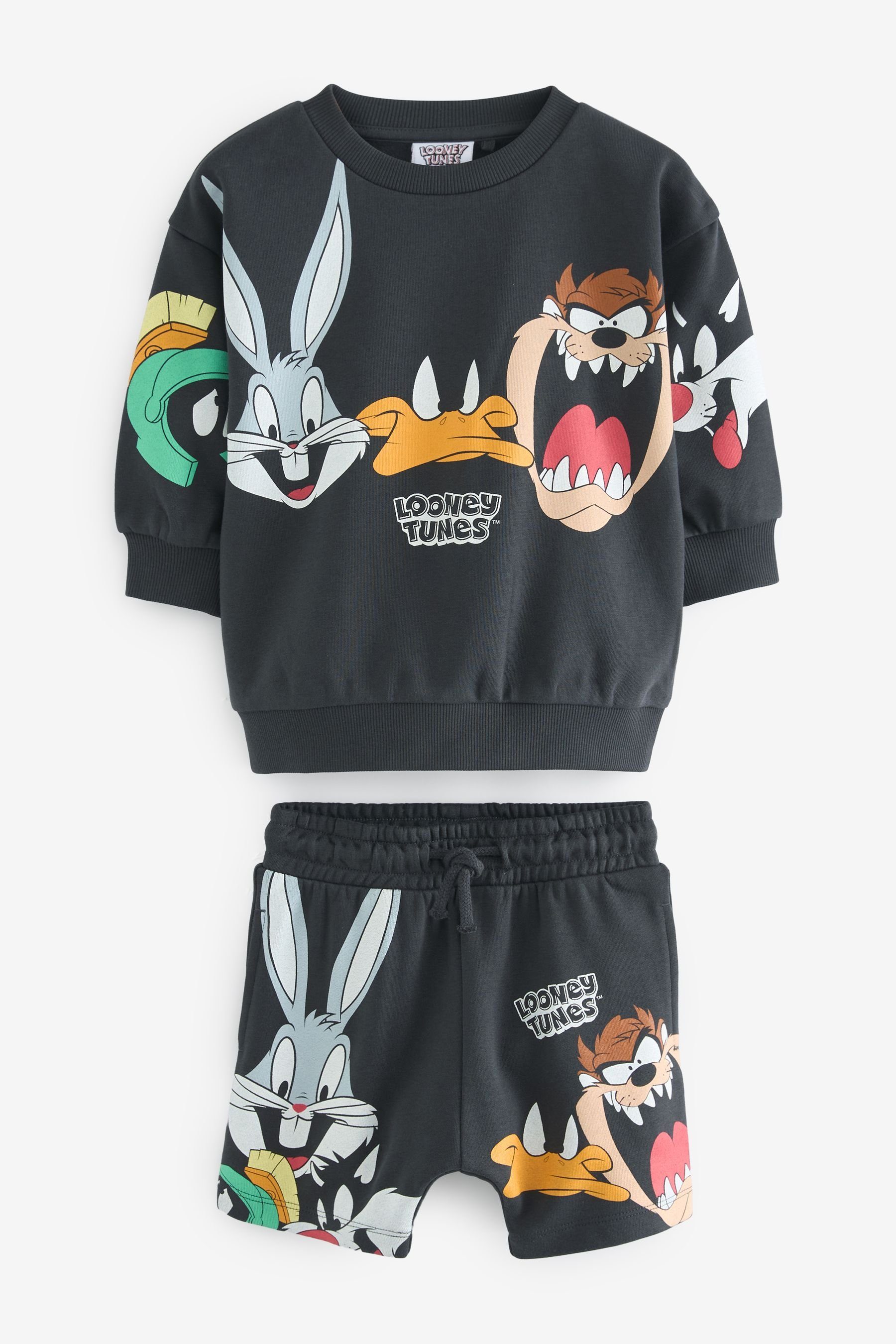 Next Shirt & Shorts Looney Tunes Sweatshirt und Shorts im Set (2-tlg)