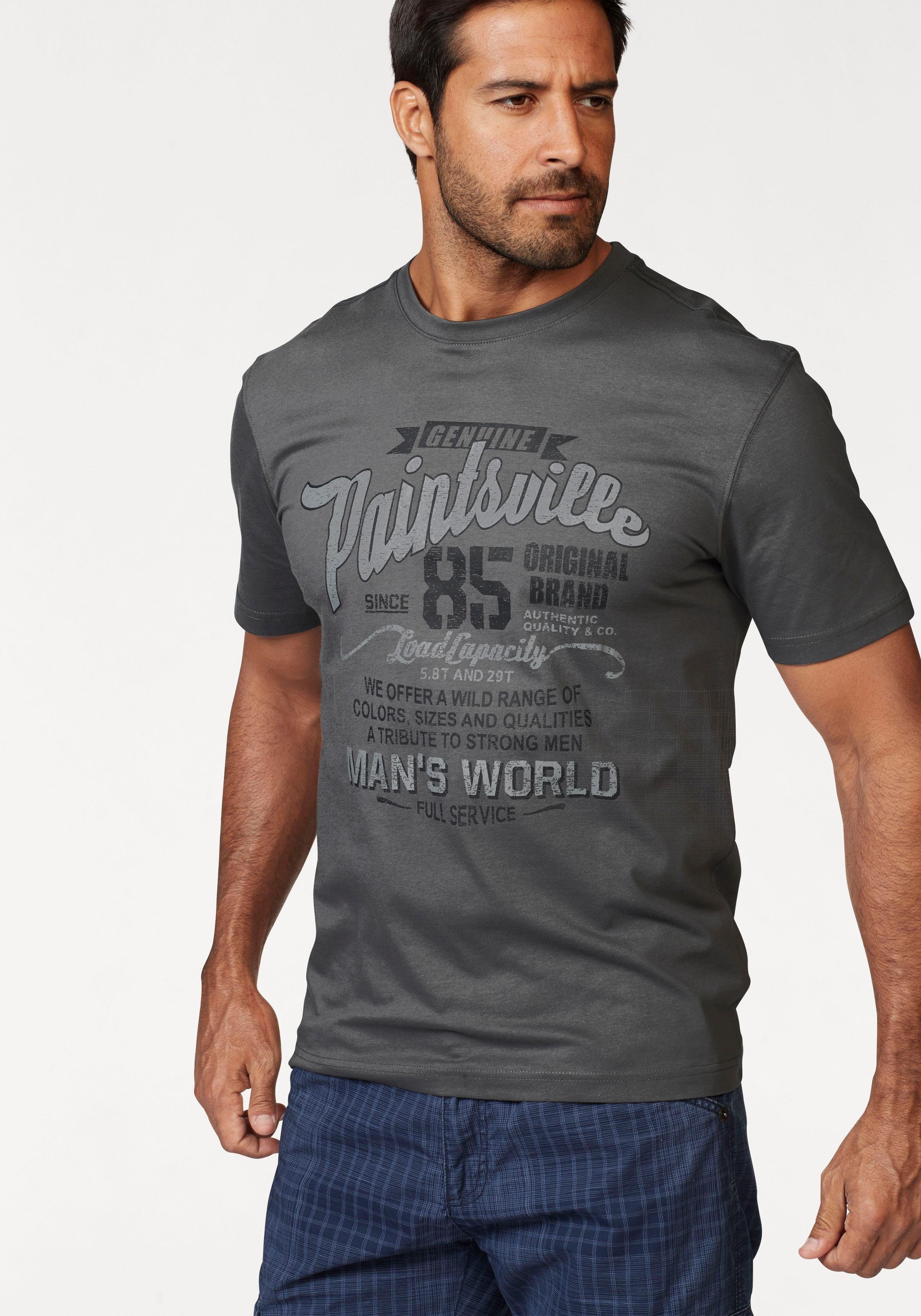 mit dunkelgrau World T-Shirt Print Man's