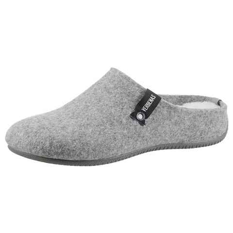 VERBENAS York Fieltro Pantoffel, Hausschuh, Homeslipper, Clog mit Warmfutter-Innensohle