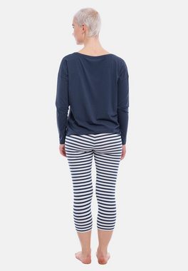 Mey Pyjama Tessie (Set, 2 tlg) Schlafanzug - Atmungsaktiv - Langarm-Shirt und 3/4-Hose im Set