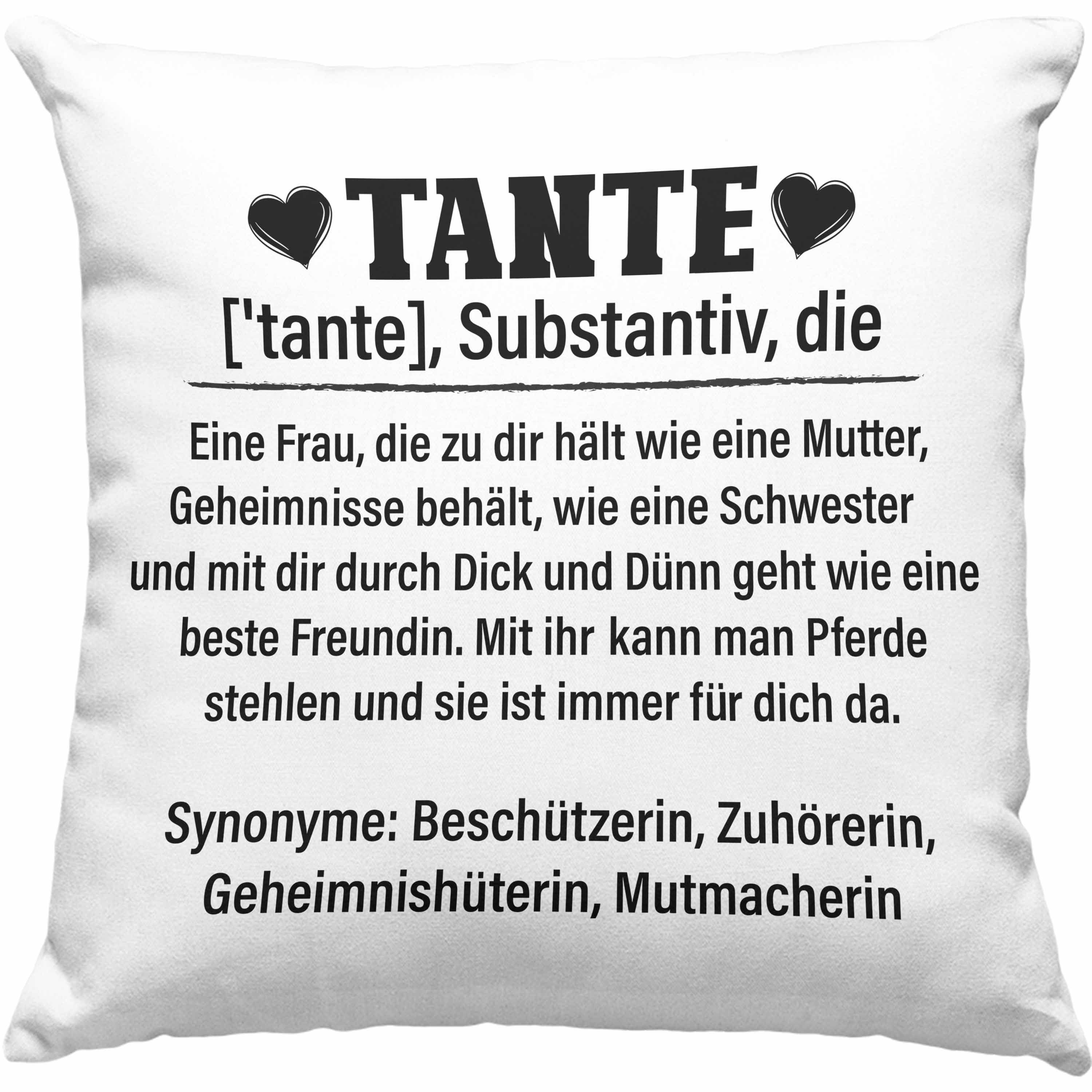 Trendation Dekokissen Trendation Beste Tante Geschenk Kissen Lustig