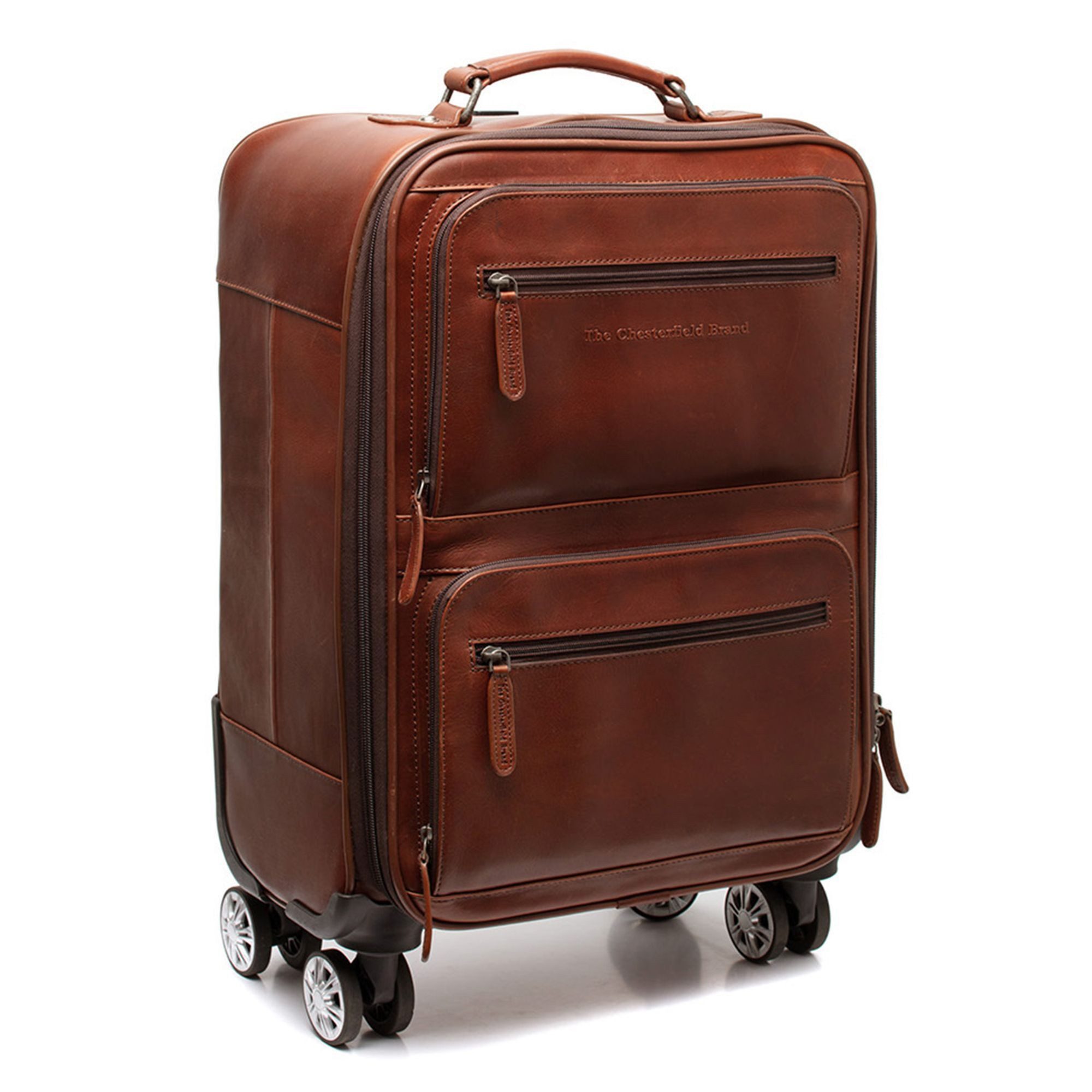 The Chesterfield Brand Handgepäck-Trolley San Marino, 4 Rollen, Leder
