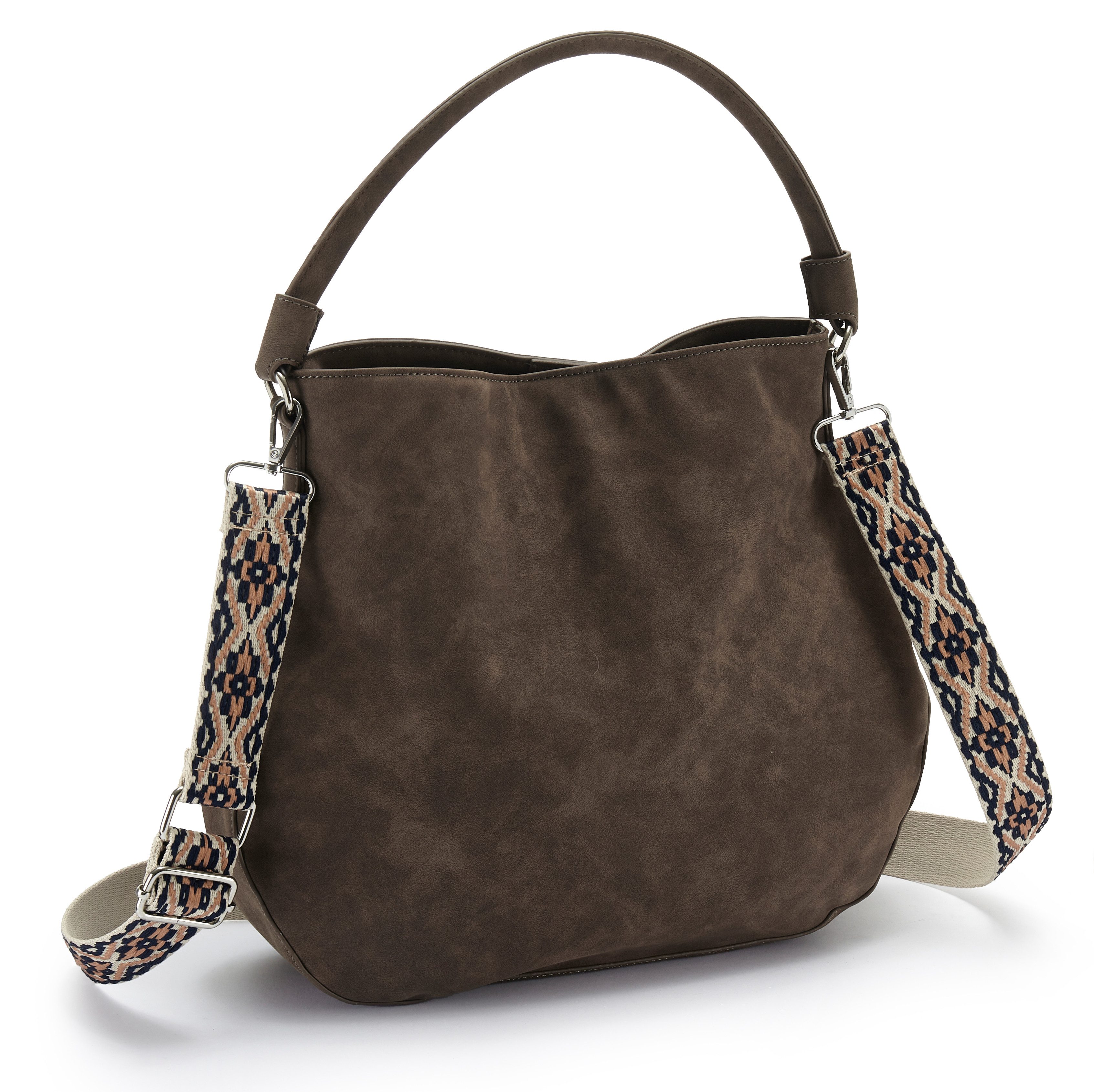 Vivance by Lascana Handtasche Umhängetasche, Schultertasche, Henkeltasche, Crossbody Bag, Handtasche Damen zum Umhängen im Western-Look VEGAN