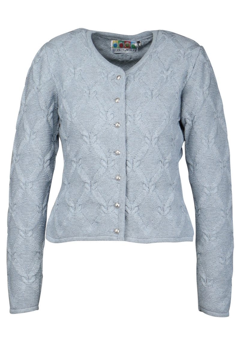 Berwin & Wolff Trachtenjacke Trachten Strickjacke - HEINRIKA - eisblau günstig online kaufen