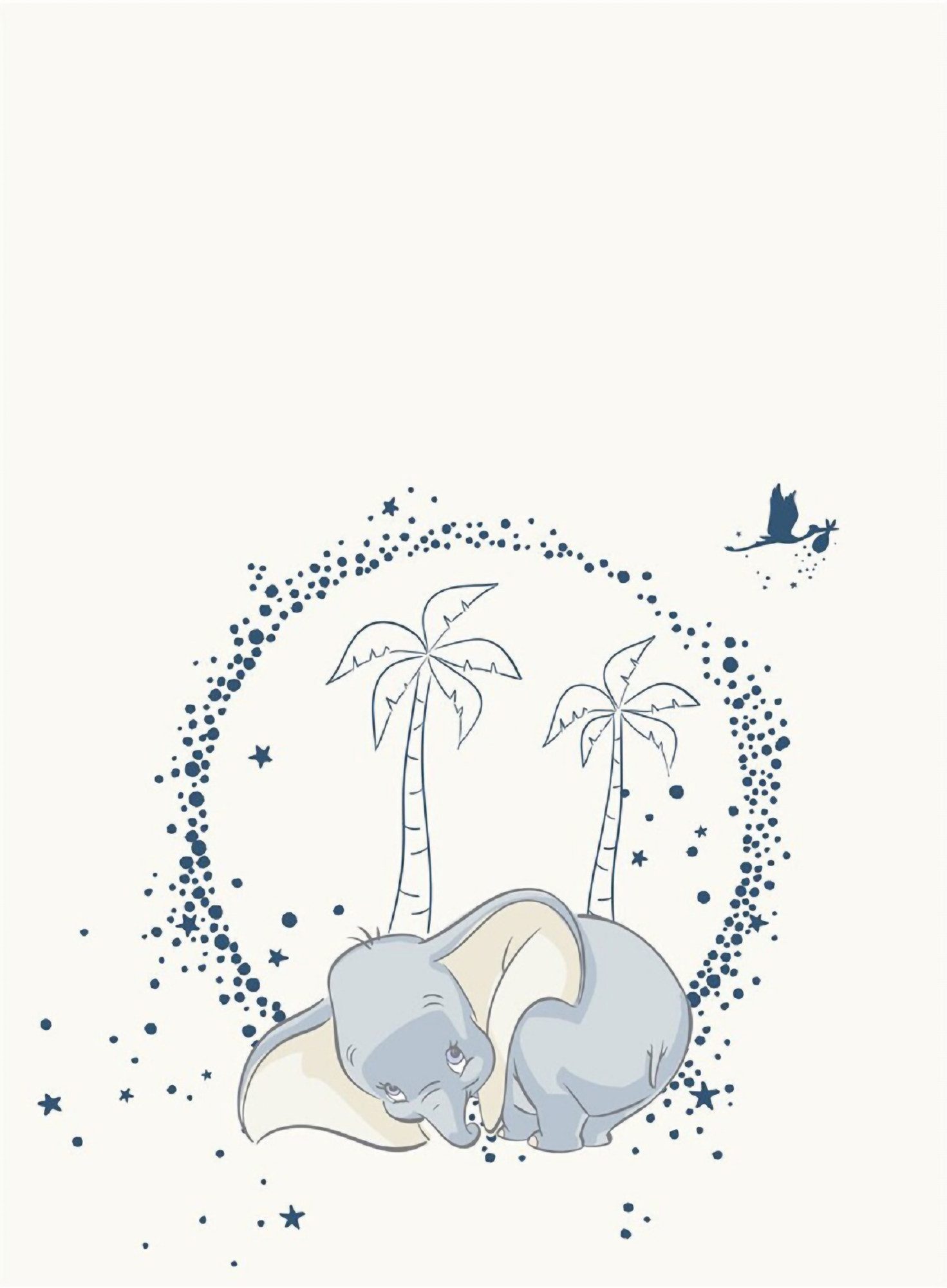 Wohndecke Disney Dumbo Flauschdecke Schmusedecke Kuscheldecke 110 x 150 cm, AY!Max