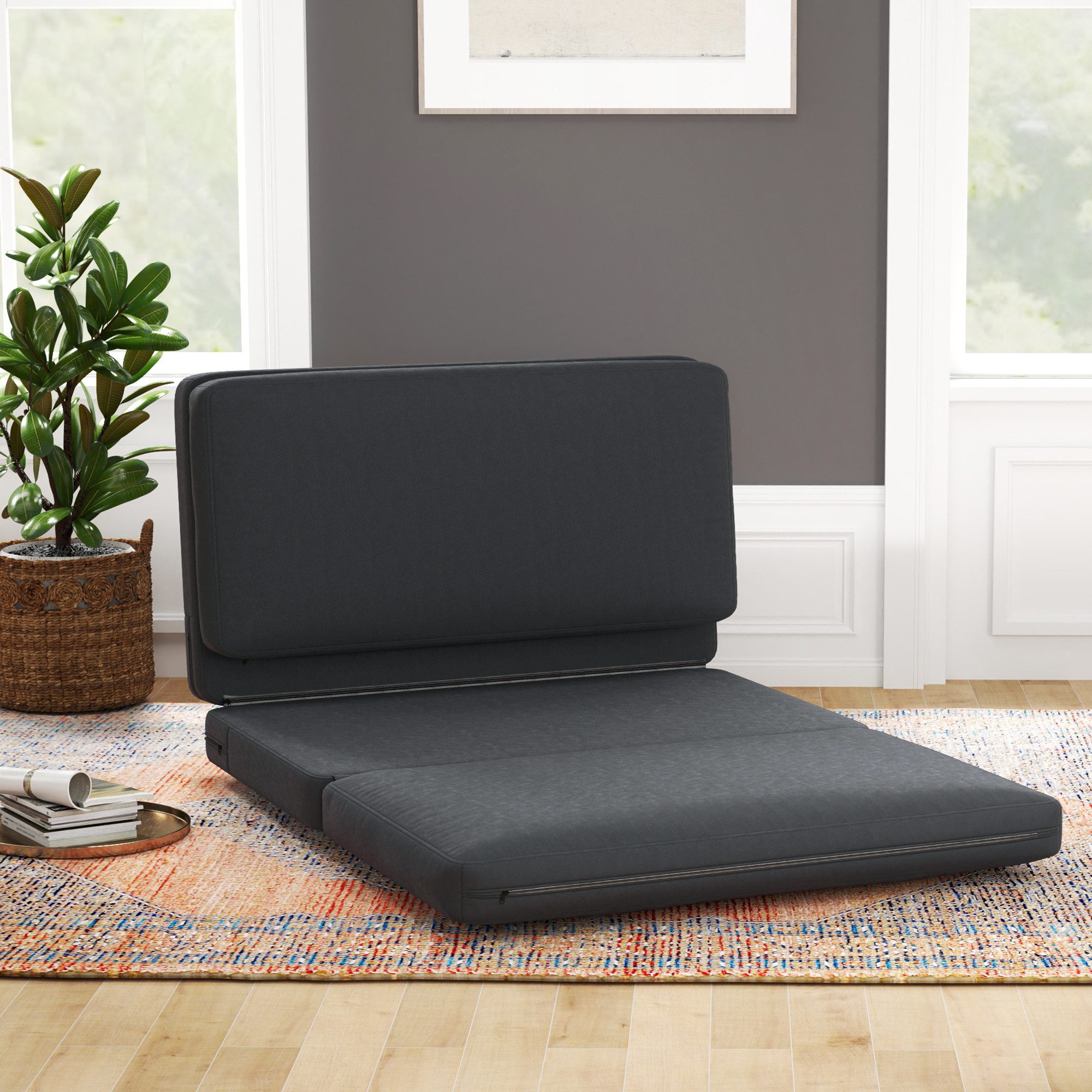 HOMCOM Sitzkissen 3-in-1 Klappbar Schlafsofa mit günstig online kaufen