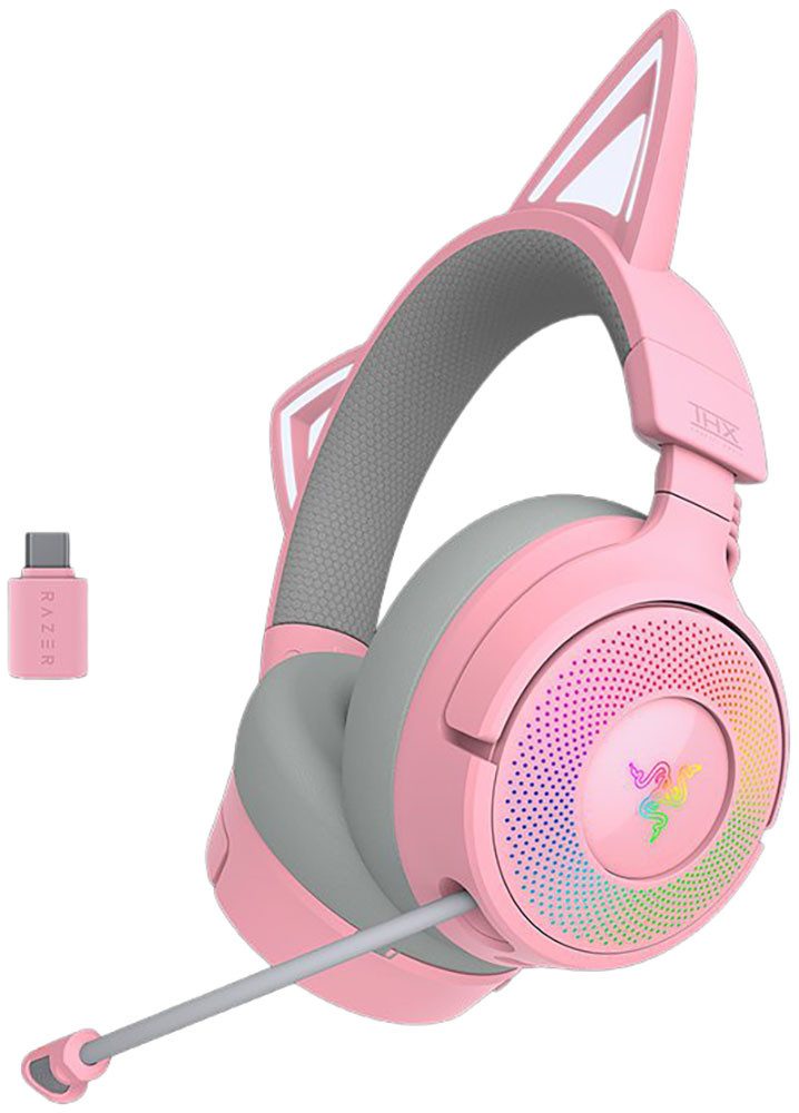 RAZER Kraken Kitty V3 Pro Gaming-Headset (Stummschaltung, integrierte Steuerung für Anrufe und Musik, Bluetooth)
