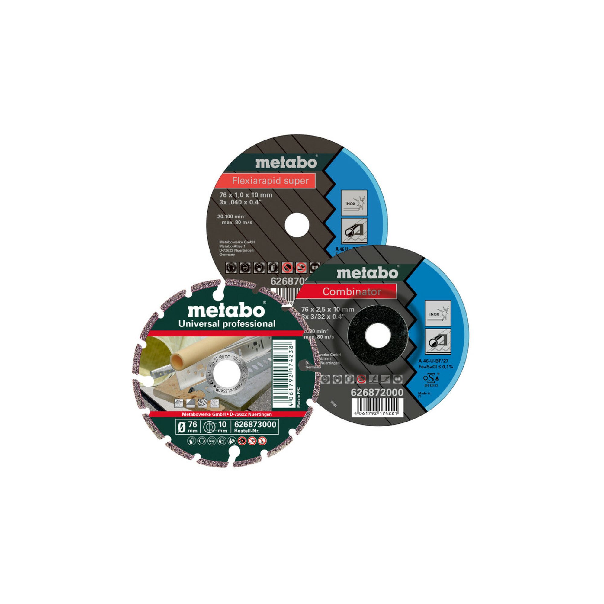 metabo Trennscheiben Metabo Starterset Ø 76 mm