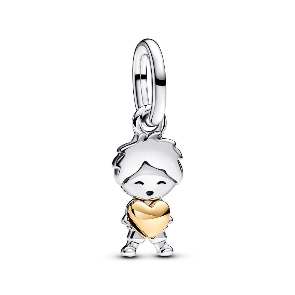 Pandora Charm-Einhänger PANDORA Charm-Anhänger Happy Boy, Sterlingsilber, Moments