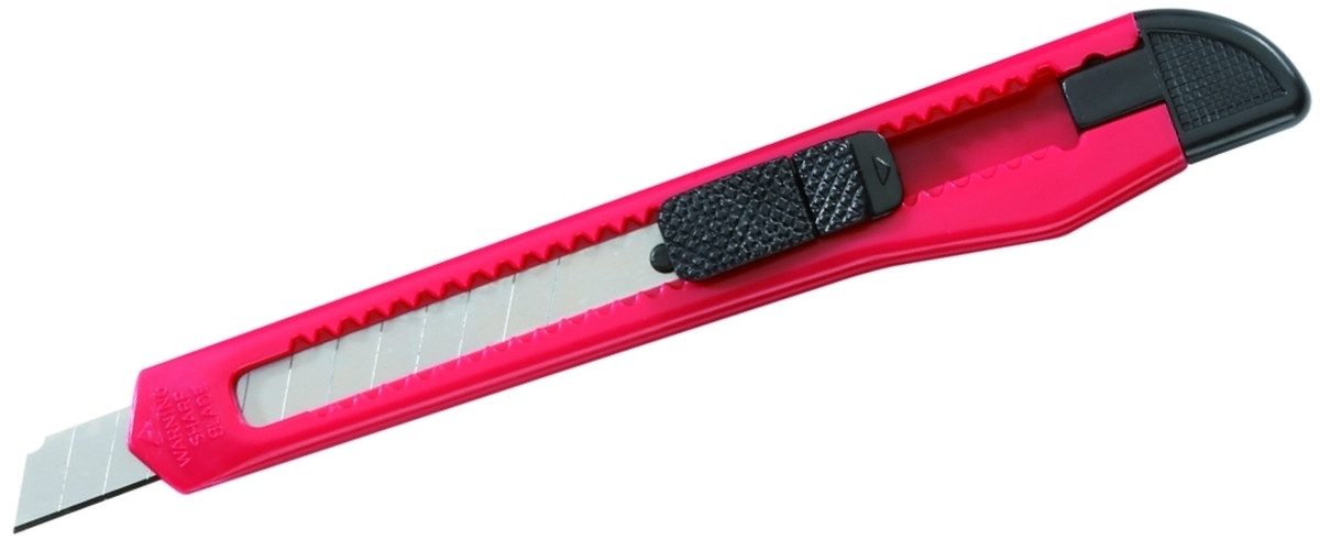 Cutter Cutter Kunststoff 9 mm rot/schwarz