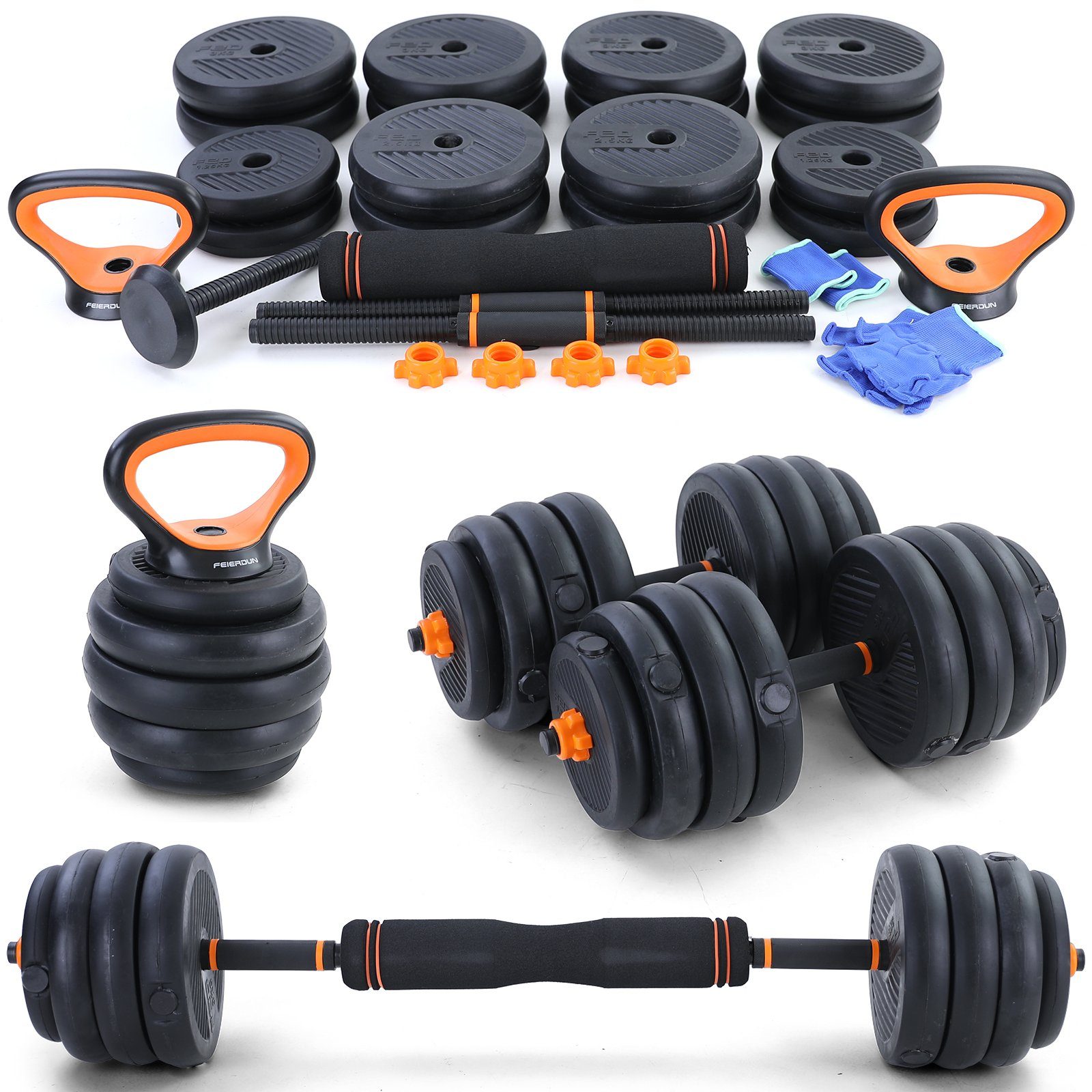 Ramroxx Hantel 40kg Multifinktion Hantel Set Kettlebell Kurz Langhantel Verstellbar 40 00 Kg Ideal Zur Verwendung Im Fitnessstudio Sowie Fur Das Training In Der Eigenen Wohnung Online Kaufen Otto