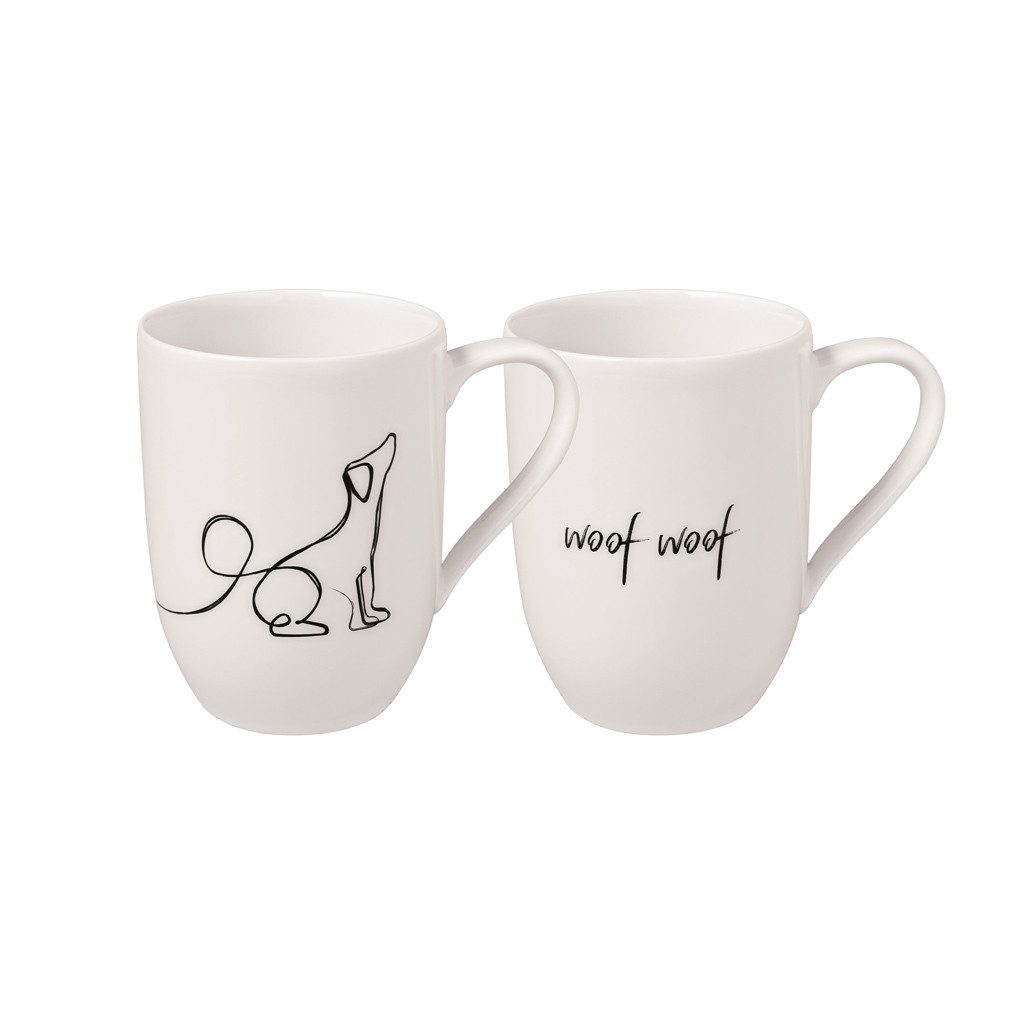 Becher Statement Kaffeebecher Dog 280 ml 2er Set