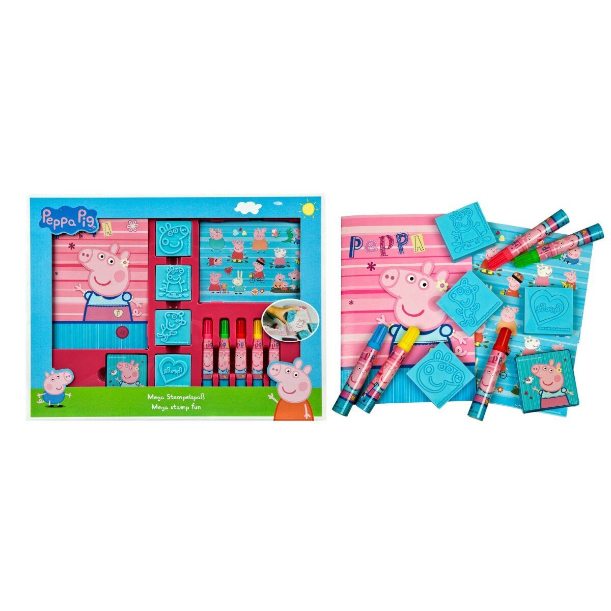 Peppa Pig Kreativset Peppa Pig Mega Stempelset Der große Stempelspaß
