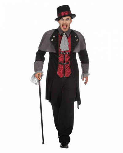 Horror-Shop Vampir-Kostüm Vampir Kostüm-Mantel für Herren an Halloween & Fas