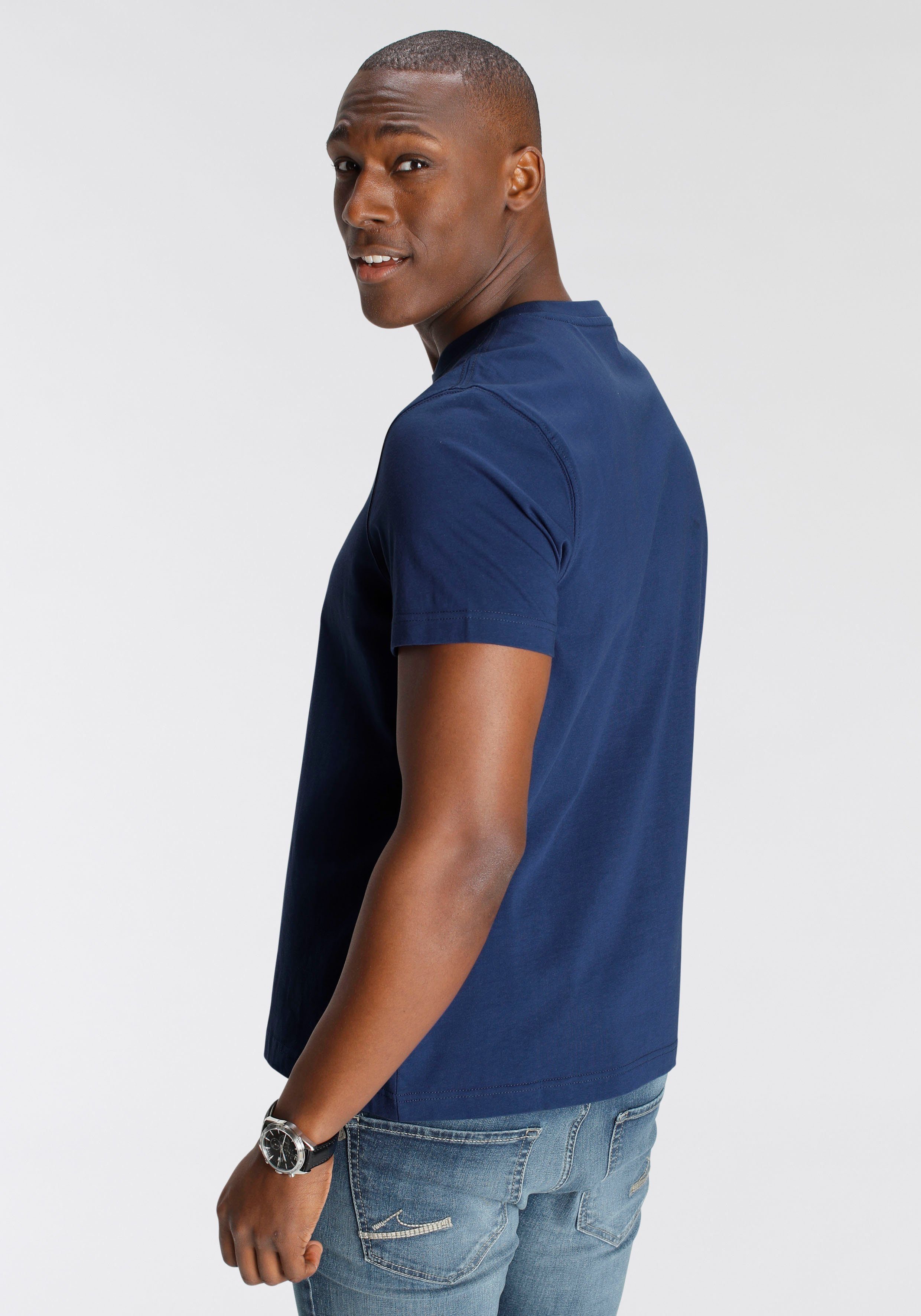 DELMAO Rundhalsshirt Kurzarm, Regular Fit, basic, günstig online kaufen