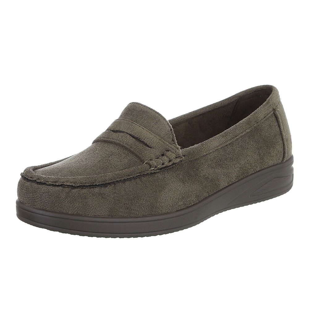 Ital-Design Elegante Loafer für Damen aus hochwertigem Material Slipper (91 günstig online kaufen
