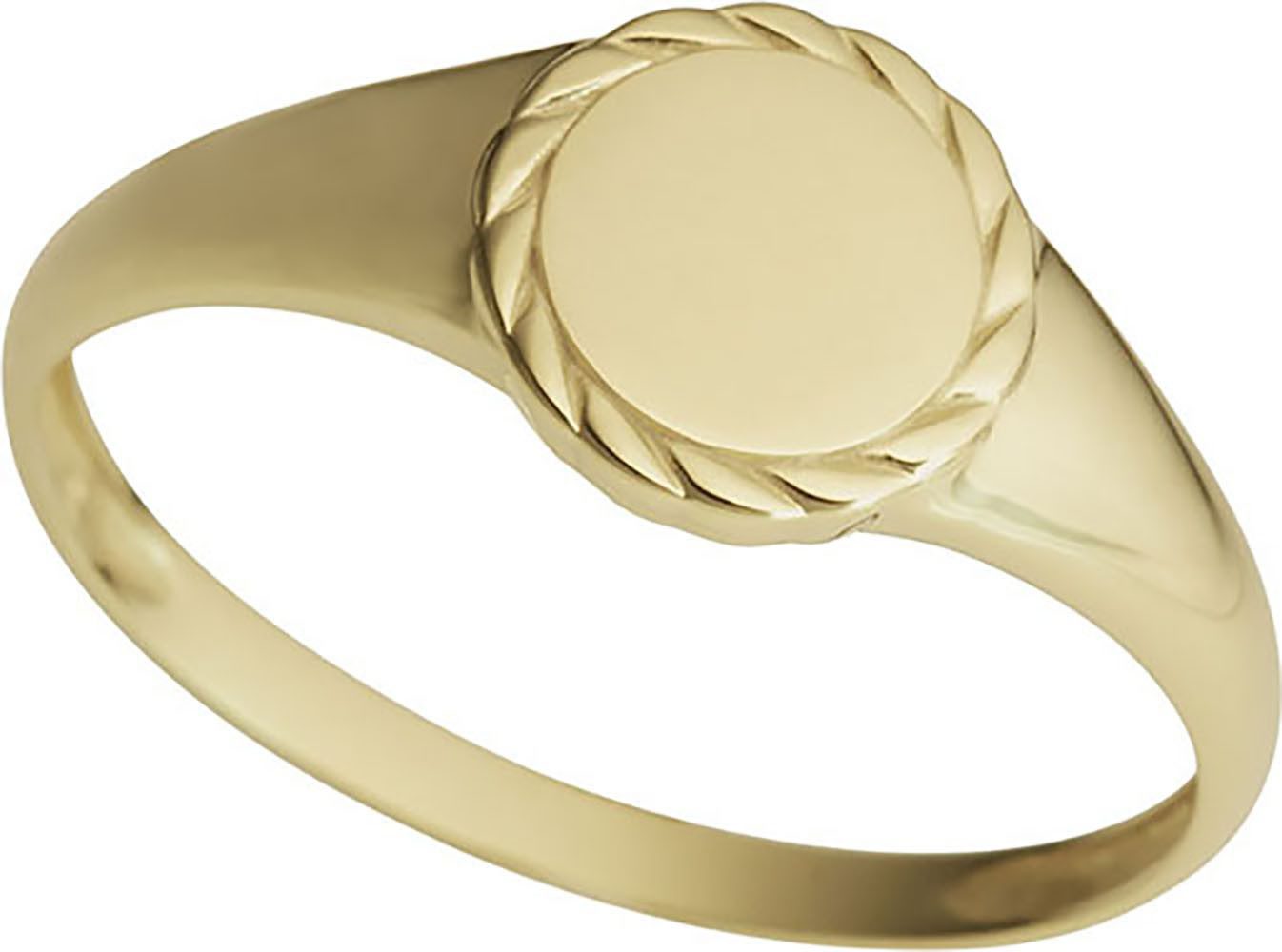 Firetti Siegelring Schmuck Geschenk Gold 333 Damenring Goldring Kreis / rund
