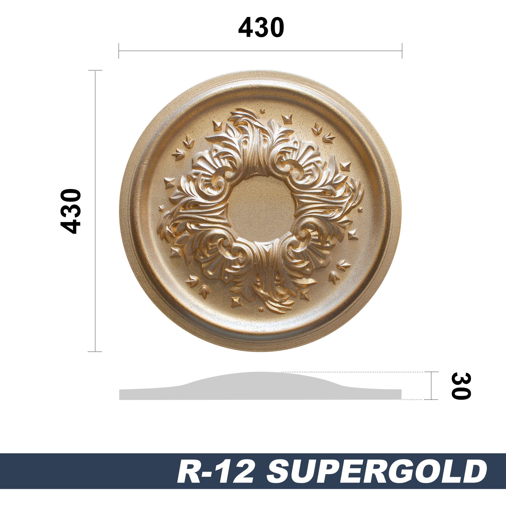 marbet design Wanddekoobjekt R-12 Super Gold günstig online kaufen