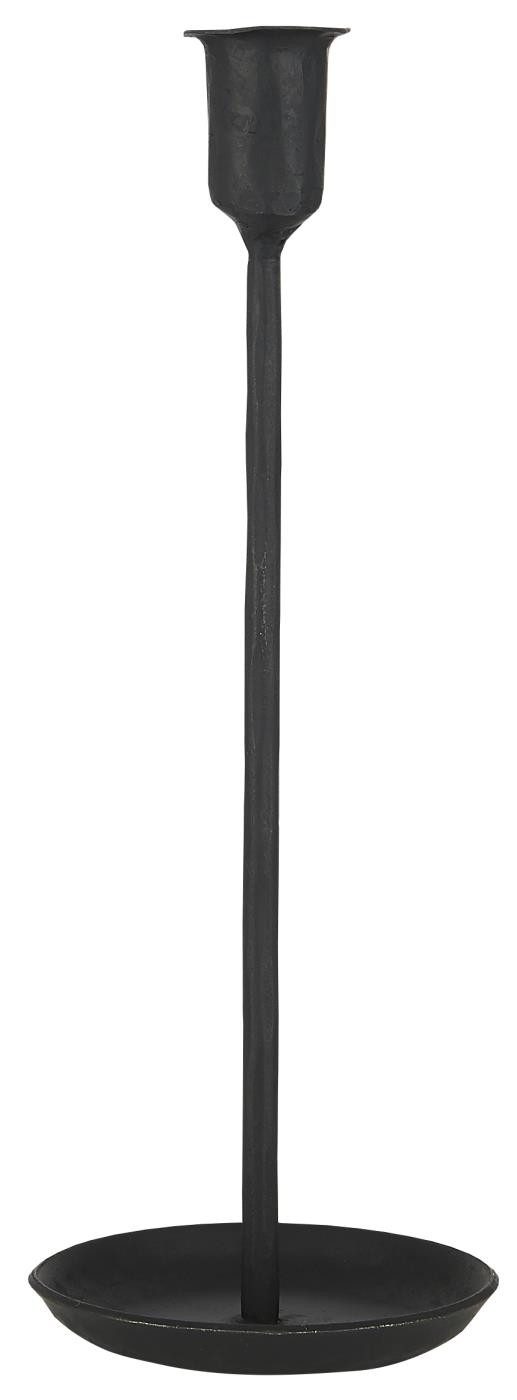 Ib Laursen Kerzenständer Kerzenständer Metall schwarz Stabkerzenhalter 28,5 cm Kerzenhalter, Eleganter Kerzenhalter Kammerleuchter aus Metall für Stabkerzen