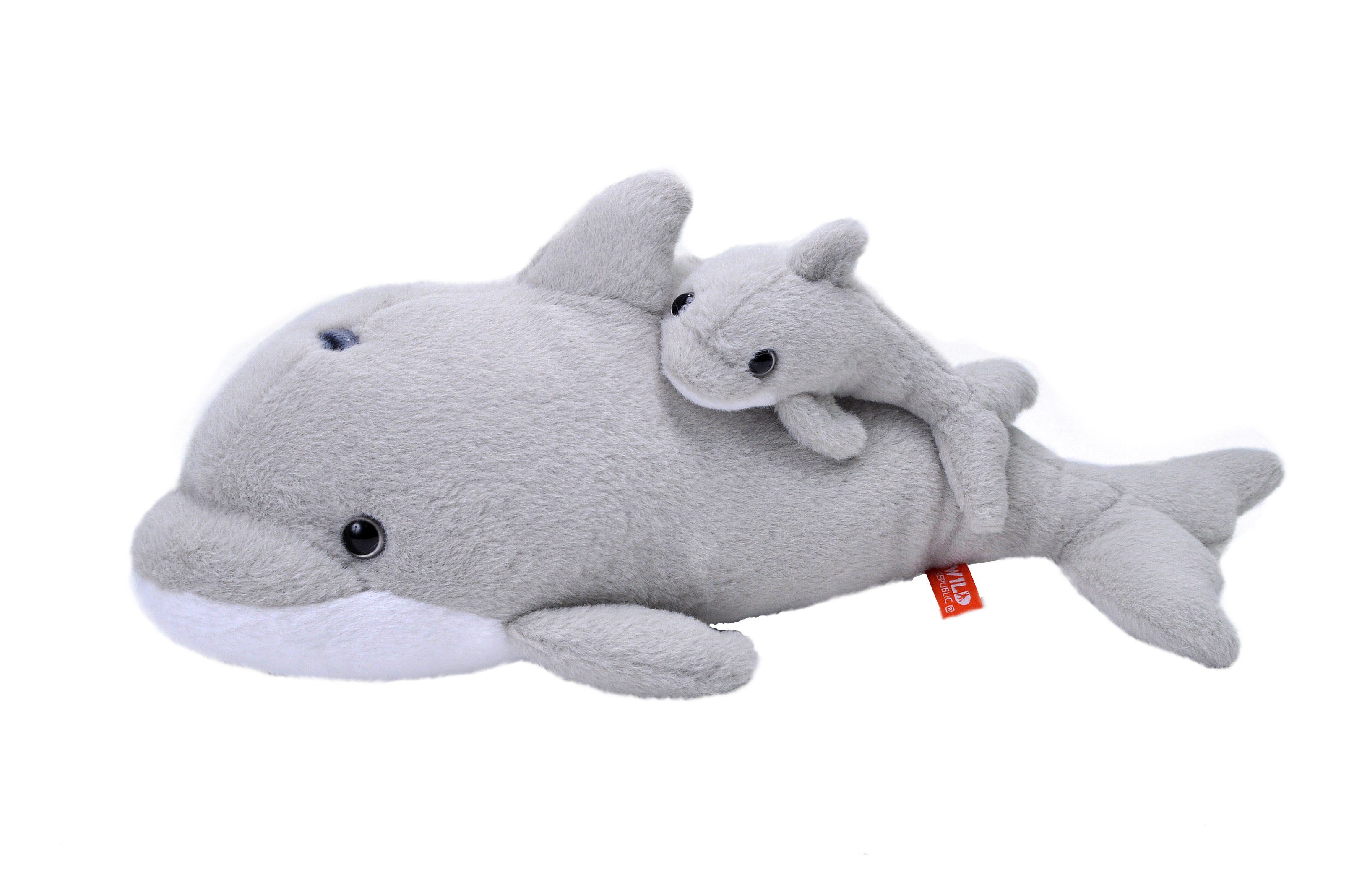 WILD REPUBLIC    Kuscheltier Wild Republic - Kuscheltier - Mom & Baby - Delfin